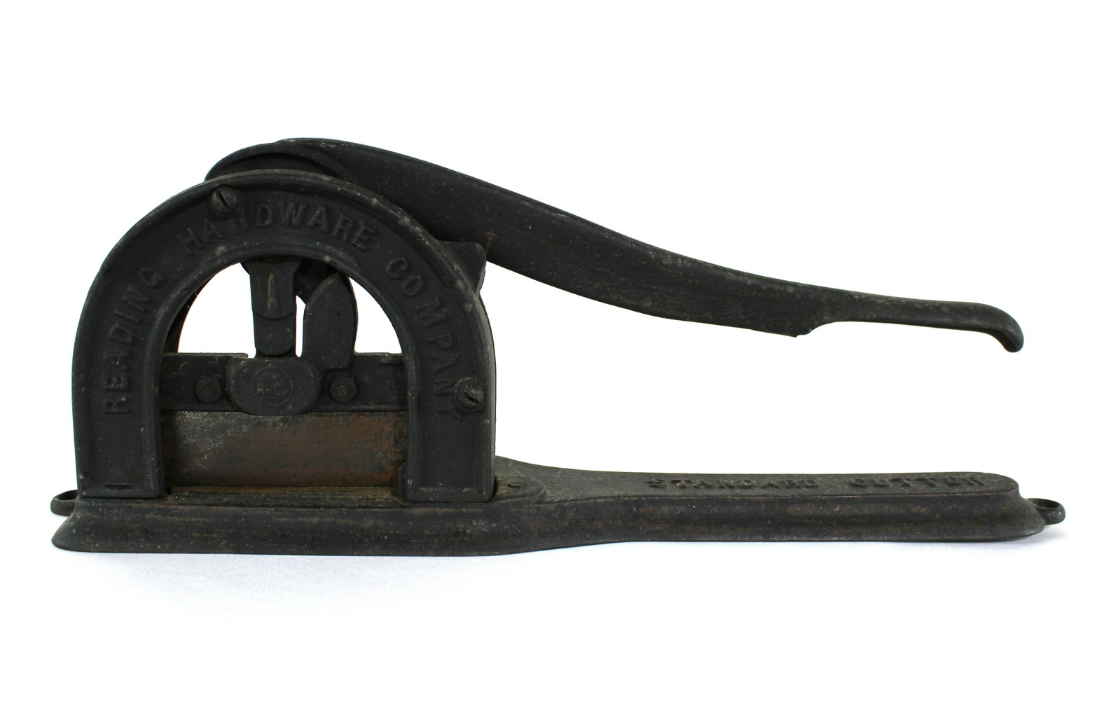 Reading Hardware Tobacco Cutter: Reading Hardware Tobacco Cutter. In-house shipping available. Dimensions: 7 x 17 x 4
