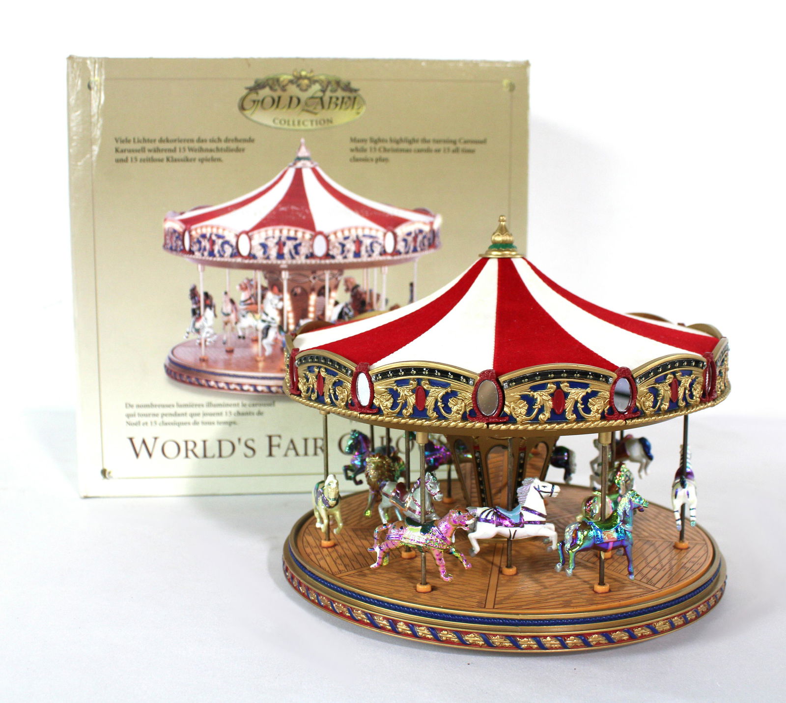 WORLD'S FAIR CAROUSEL ゴールドレーベルコレクション 2003 Mr. Christmas Gold Label Collection World's Fair
