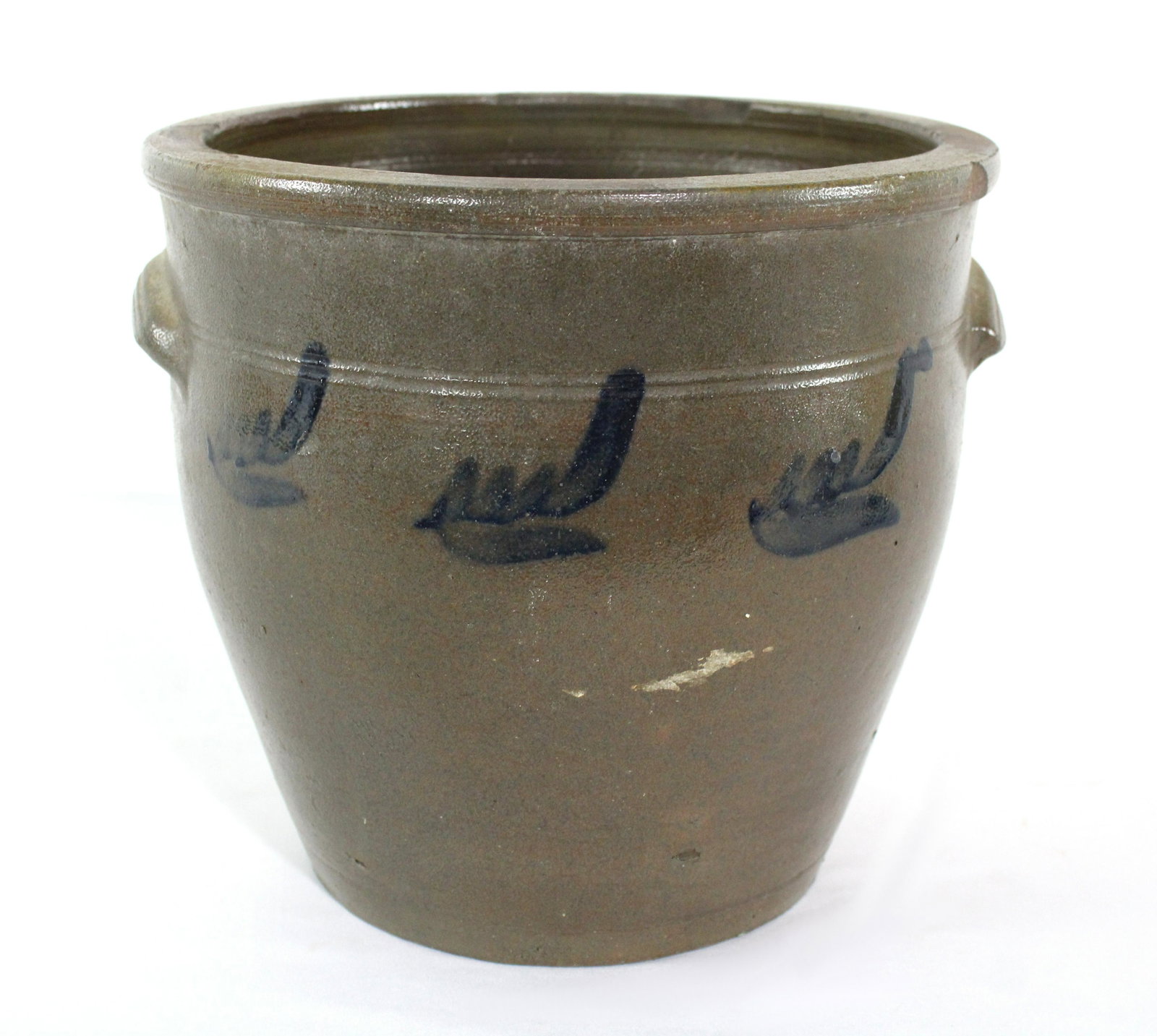 Salt Glaze Storage Crock with Double Ears Handles: Salt Glaze Storage Crock with Double Ears Handles. This item requires third party shipping or pickup arrangements to be made. Dimensions: 10 x 12 x 11