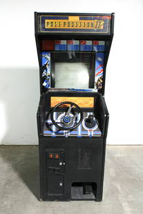 Atari Pole Position II Arcade Game: Atari Pole Position II Arcade Game. Complete, not working. No back door. This item requires third party shipping or pickup arrangements to be made. Dimensions: 74 x 26 x 38