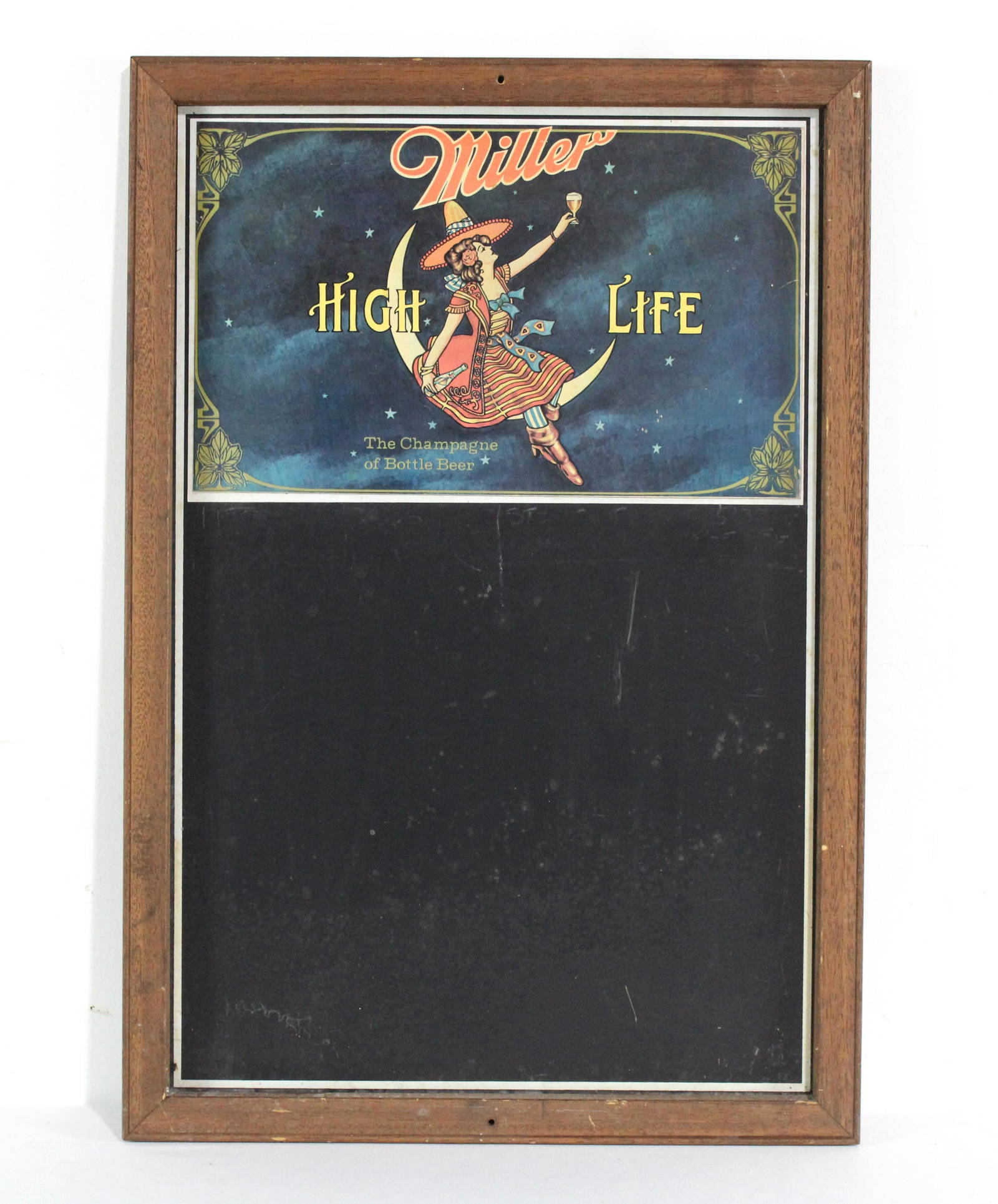 Miller High Life Themed Chalkboard Auction