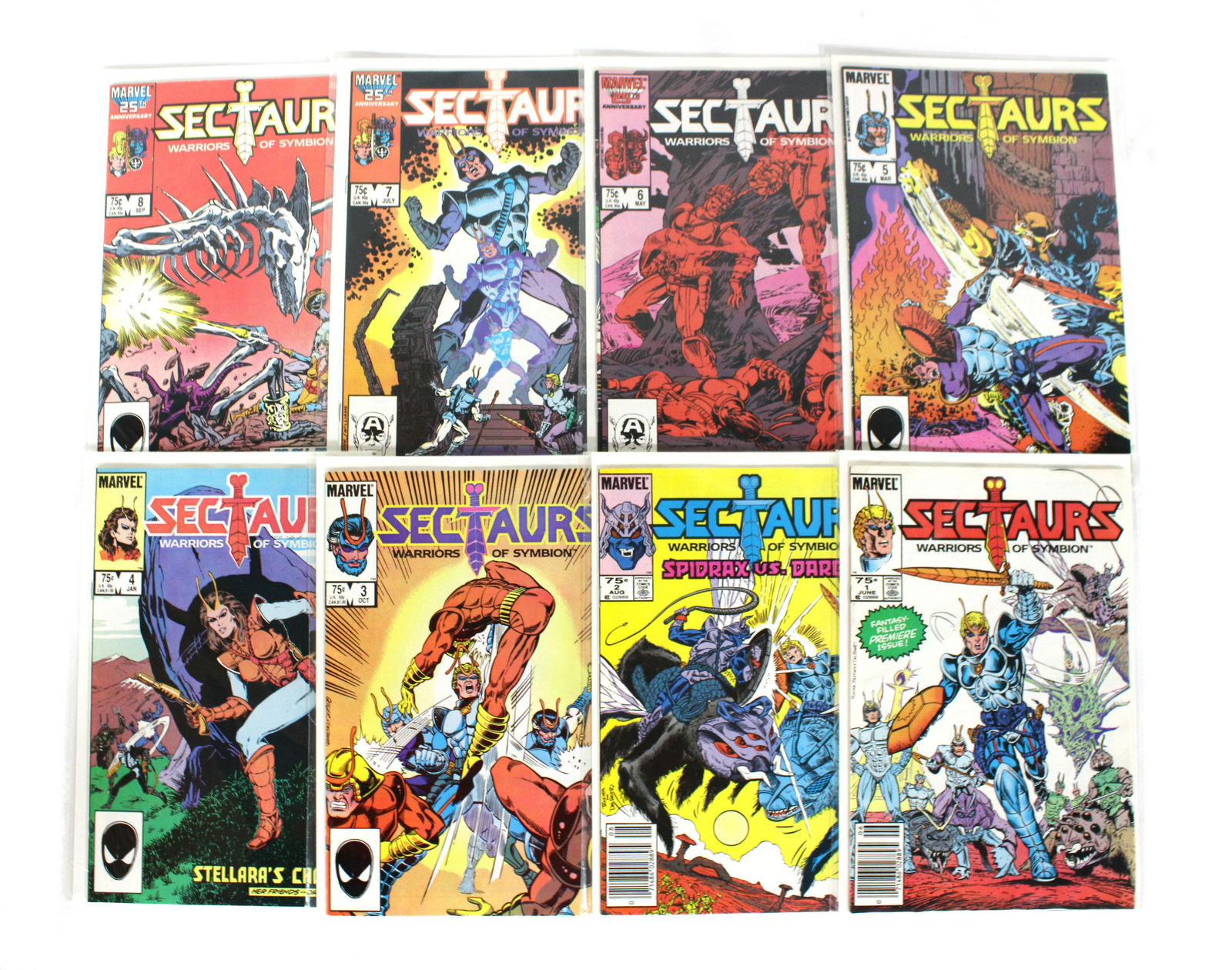 Marvel Comics Sectaurs Warriors of Symbion Comic Books, Issues 1-8 (1 of 1)