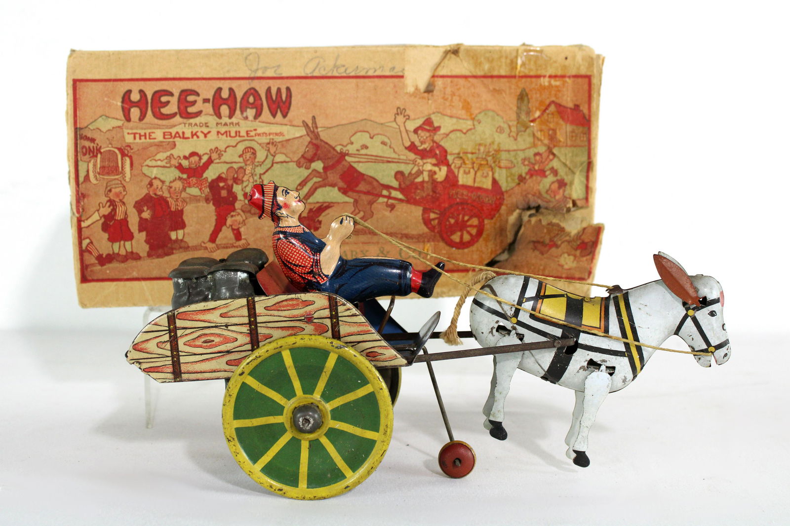 Marx Hee-Haw Balky Mule Toy with Box, 1930s (1 of 4)