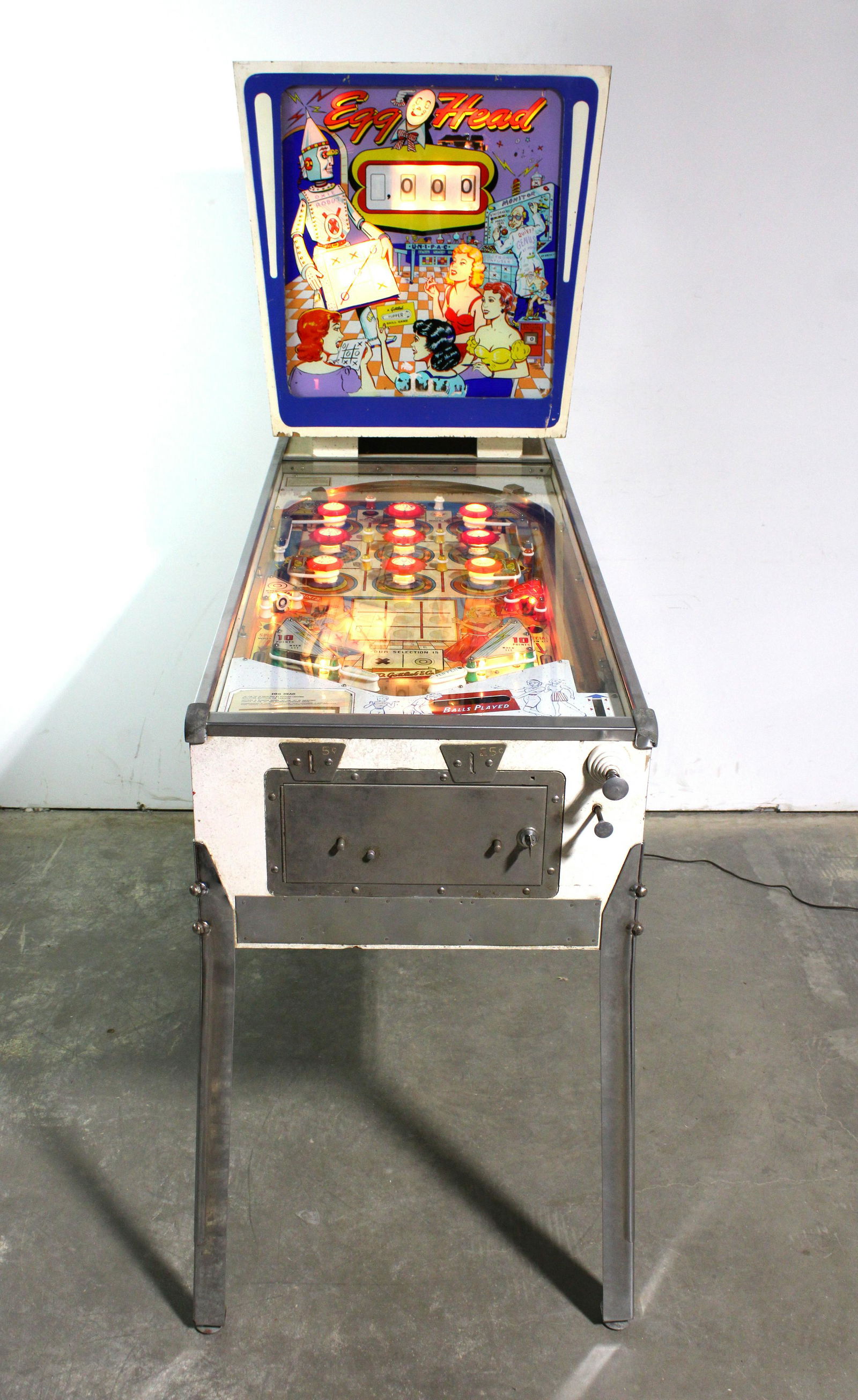 Gottlieb Egg Head Wedgehead Pinball Machine Auction