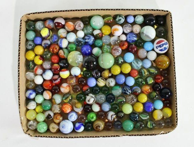Vintage Marbles, Some UV Active, Lot 1 (1 of 2)