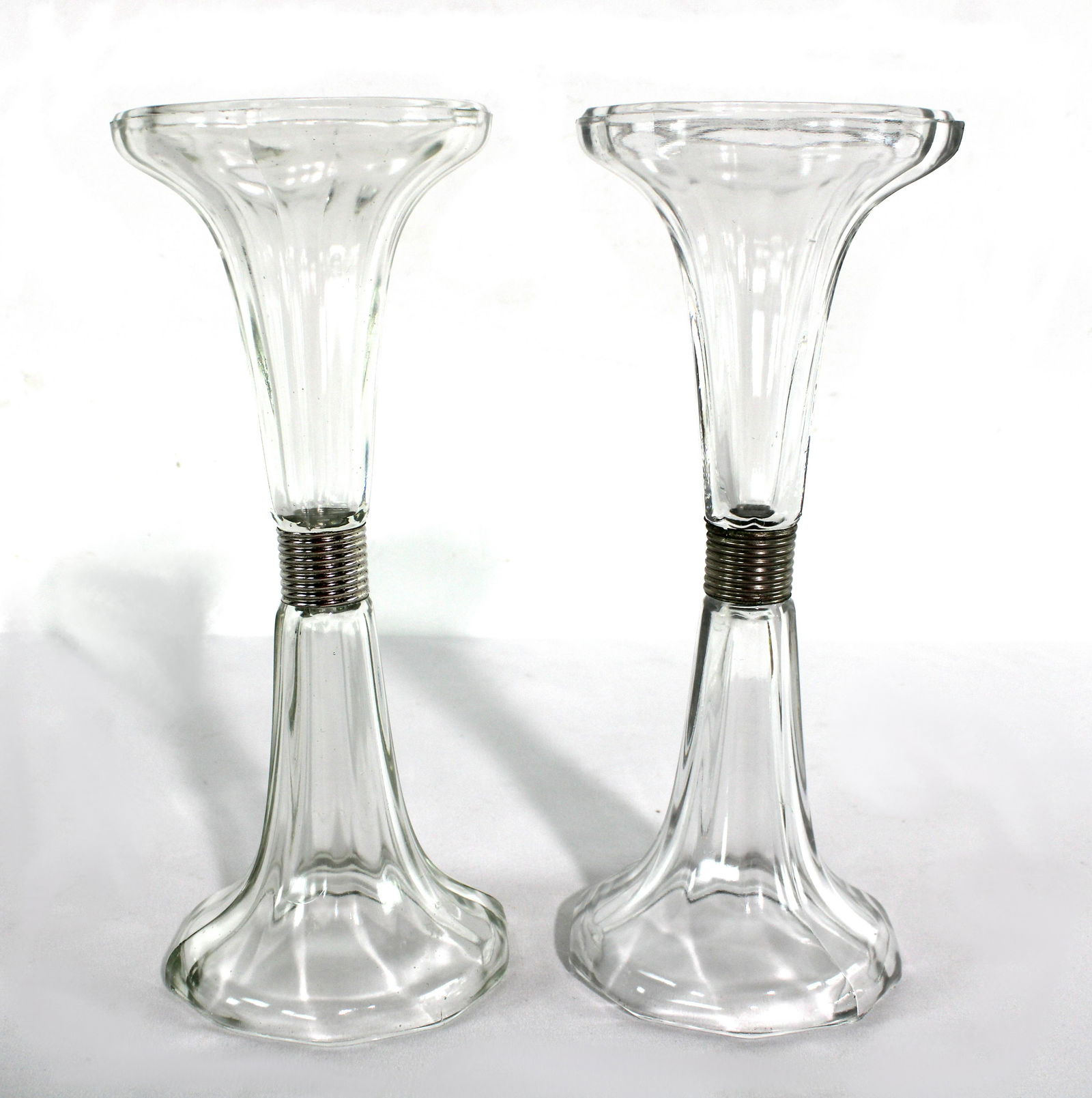 Pair of Glass Antique Department Store Risers (1 of 2)