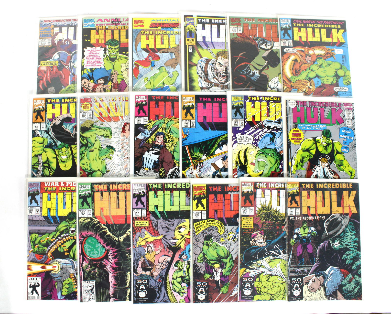 Marvel Comics The Incredible Hulk Comic Books and Annuals (1 of 1)