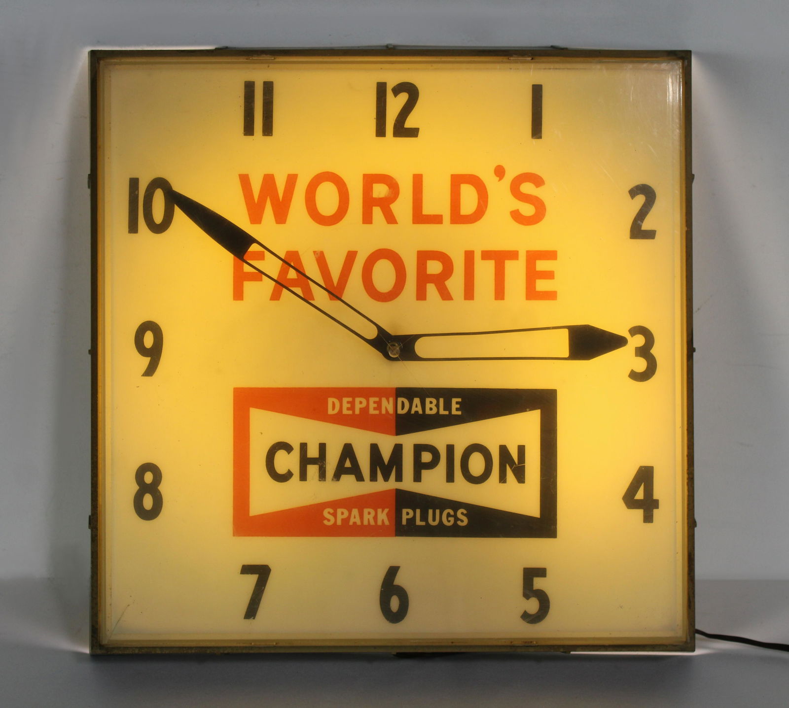 Champion Spark Plugs Automotive Advertising Clock (1 of 2)