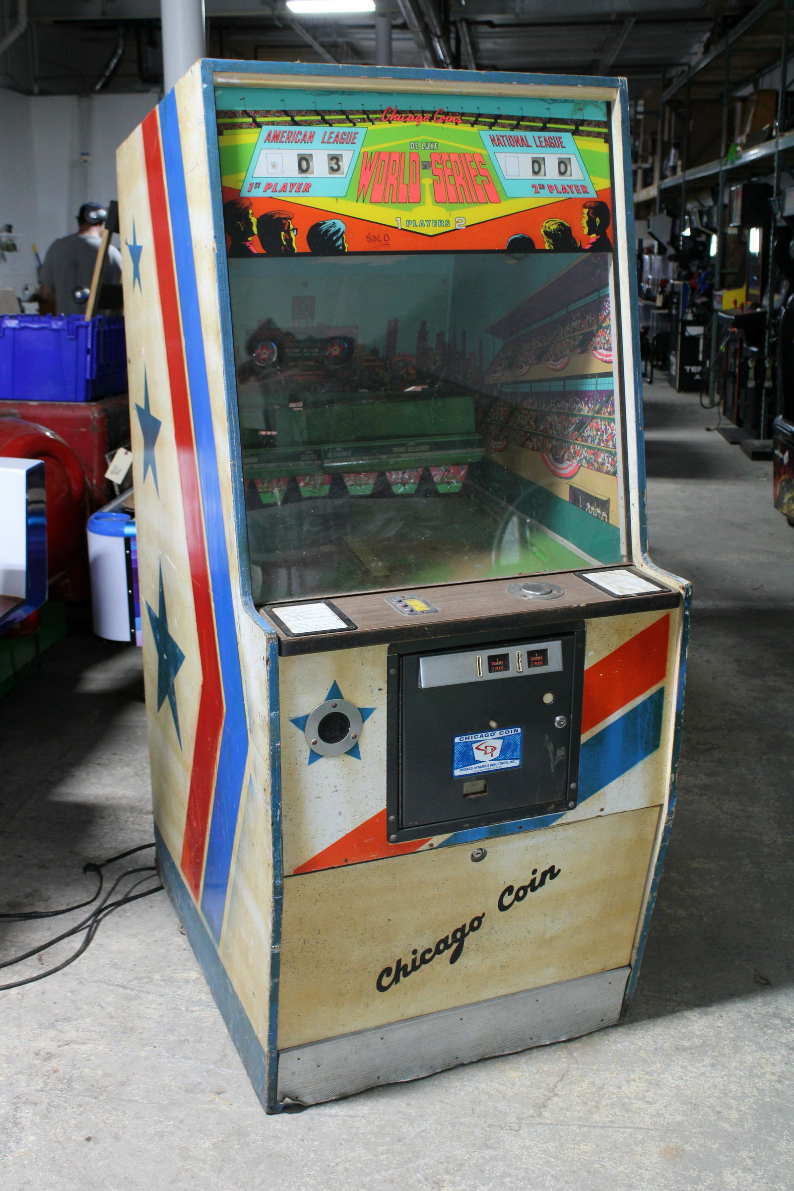 Chicago Coin Deluxe World Series Baseball Arcade Game (1 of 5)