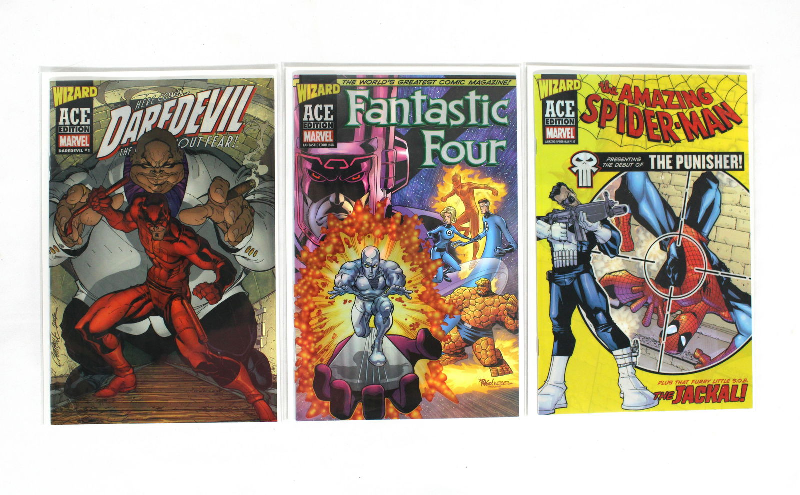 Marvel Wizard Ace Editions, Daredevil, Fantastic Four, and The Amazing Spiderman (1 of 1)