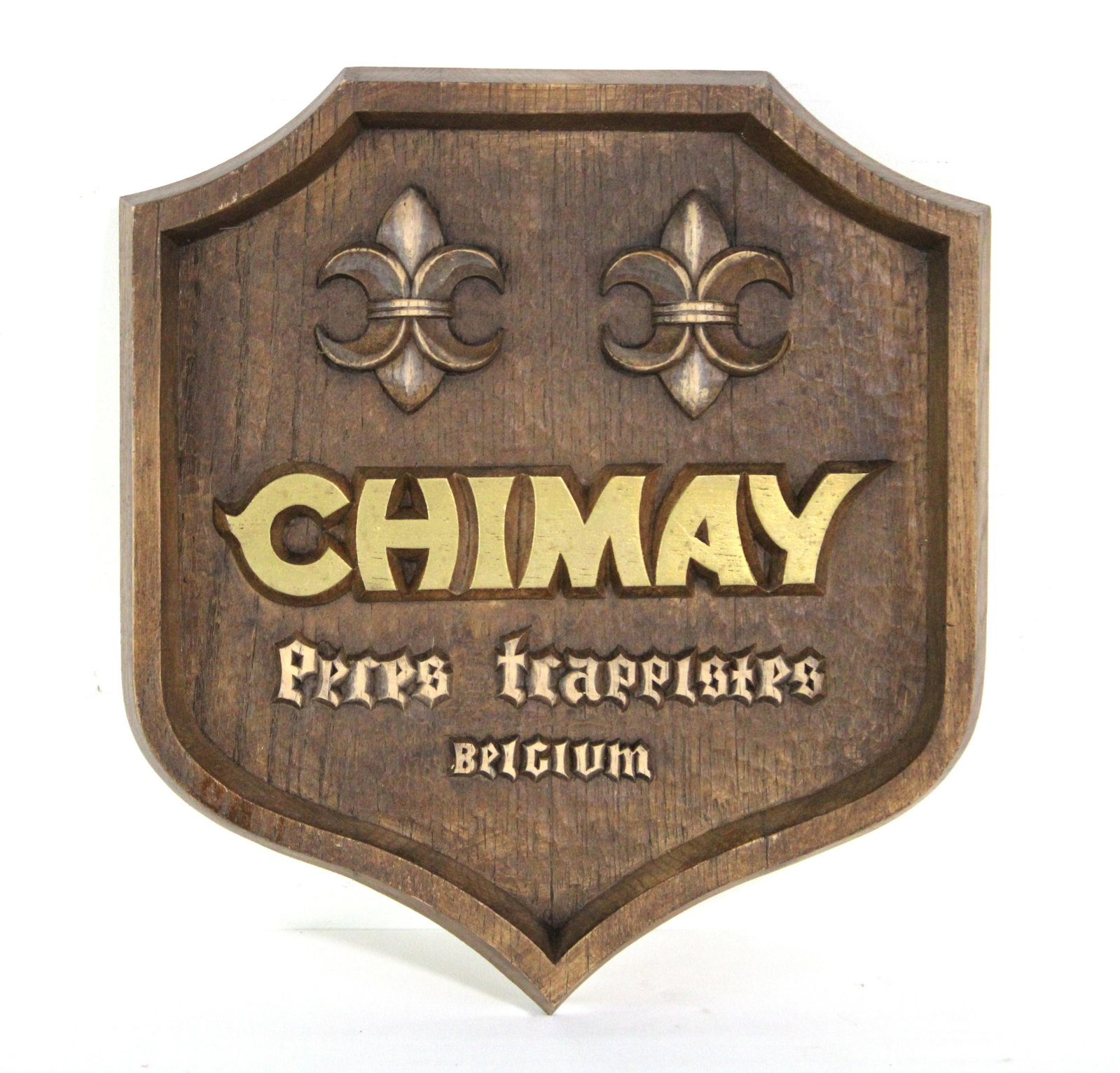 Chimay Belgian Beer Advertising Sign: Chimay Belgian Beer Advertising Sign. In-house shipping available. Dimensions: