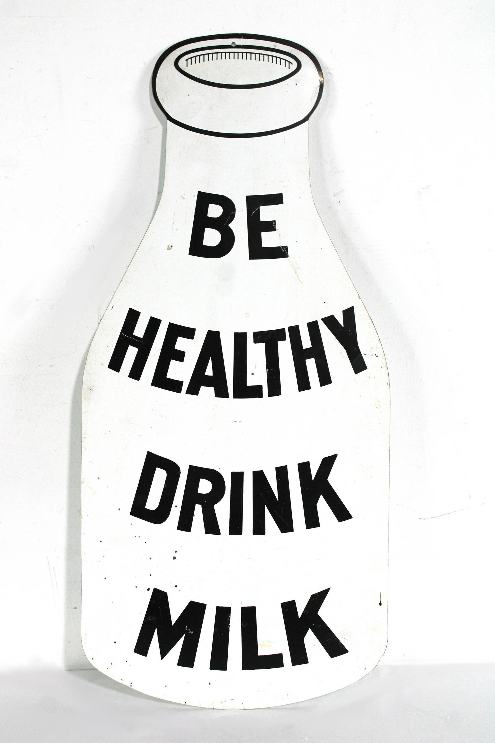 "be Healthy, Drink Milk" Metal Sign Auction