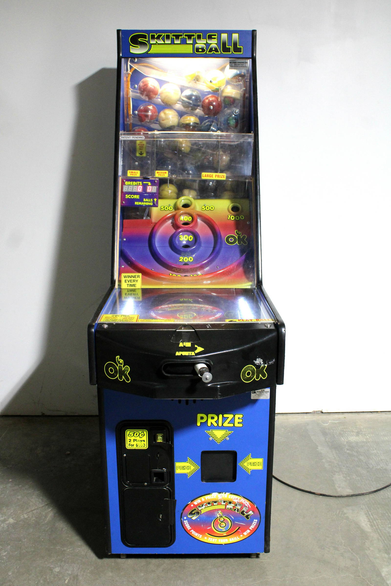 Skittle Ball Redemption Prize Arcade Game Auction