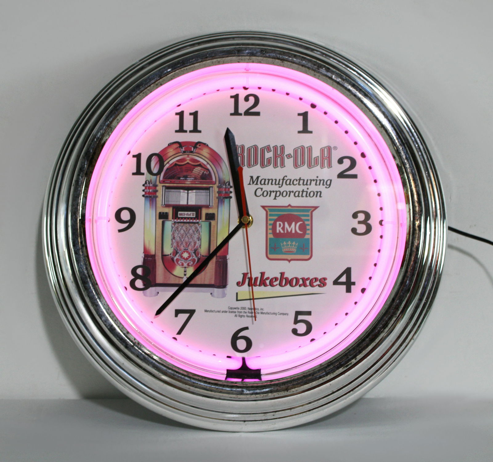 Rockola Jukeboxes Themed Neon Clock (1 of 2)