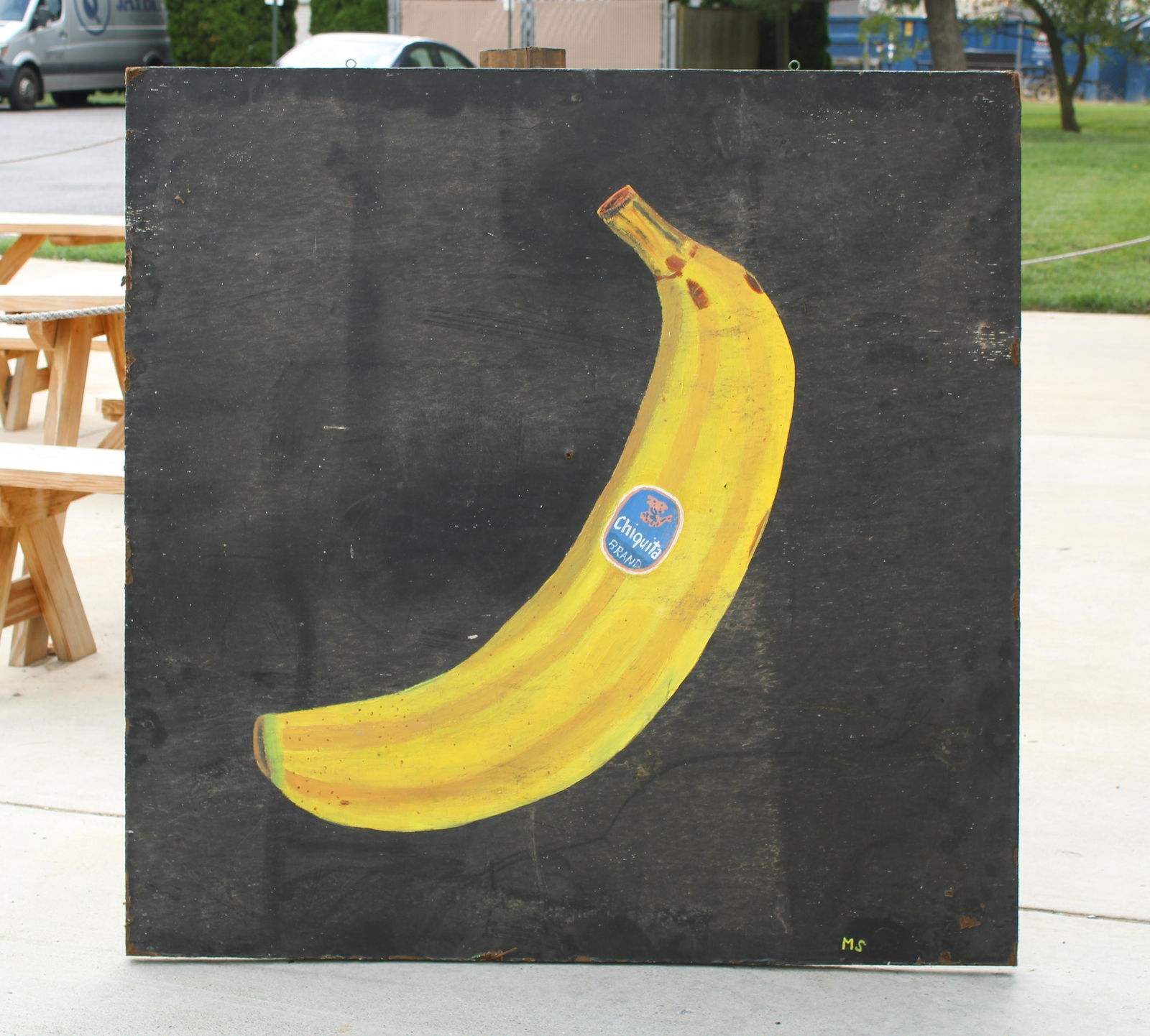 Handpainted Chiquita Banana Sign (1 of 2)