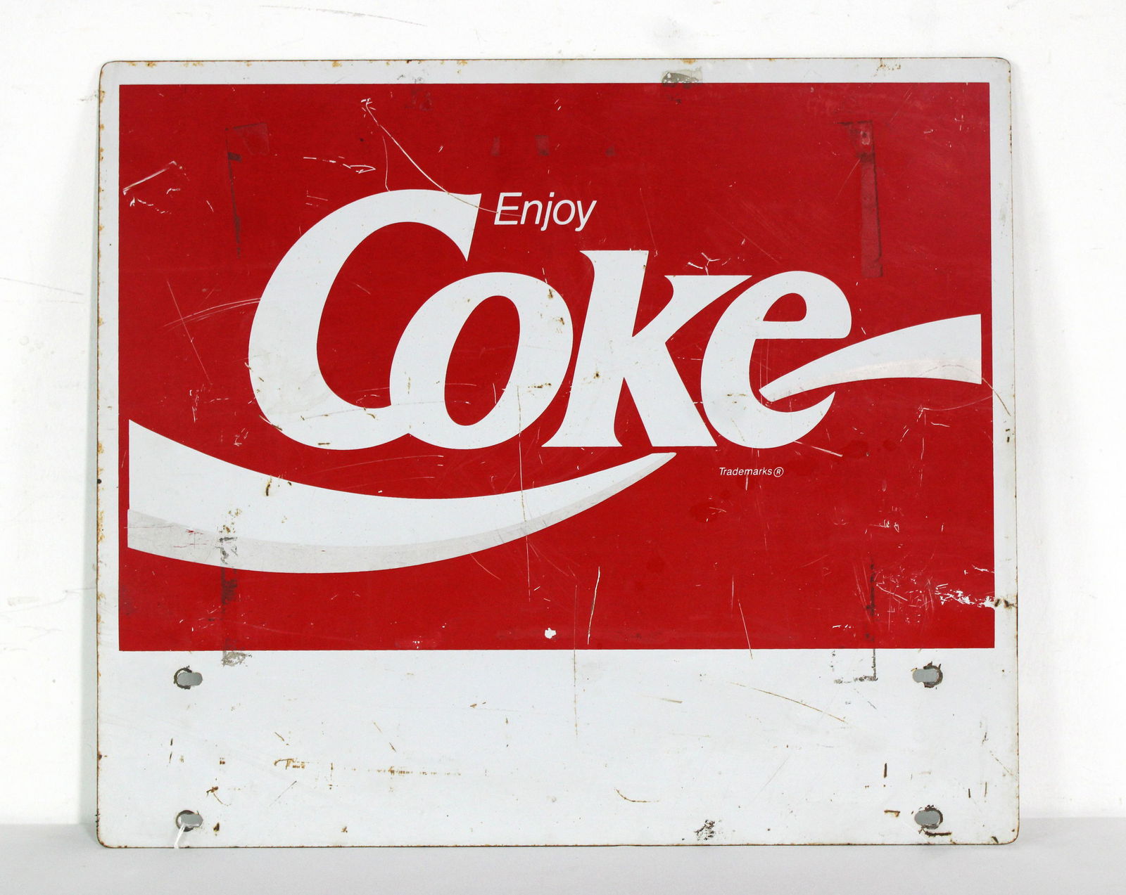 Enjoy Coke Cart / Rack Top Sign (1 of 2)