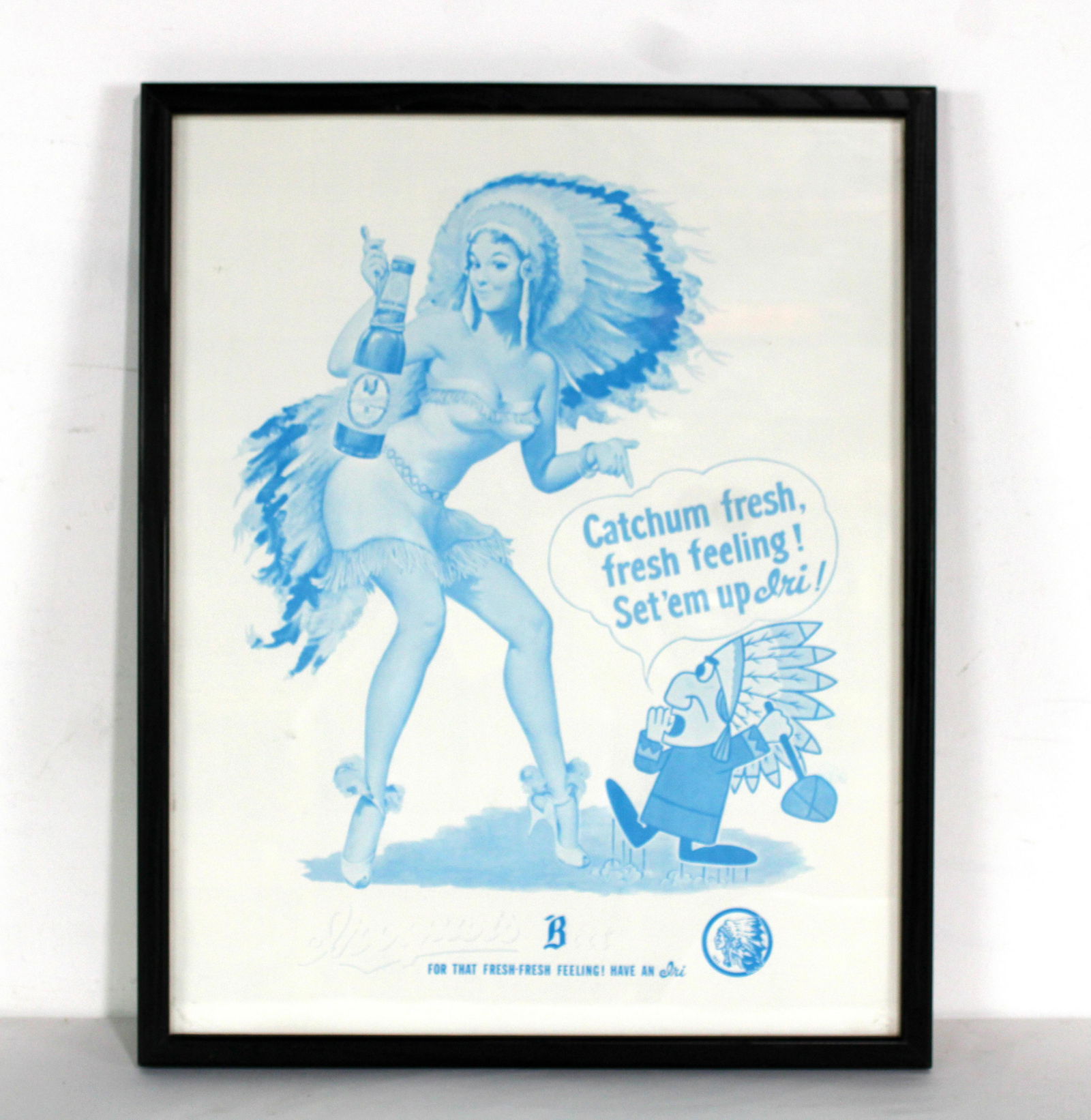 Iroquis Beer Poster, Framed (1 of 1)