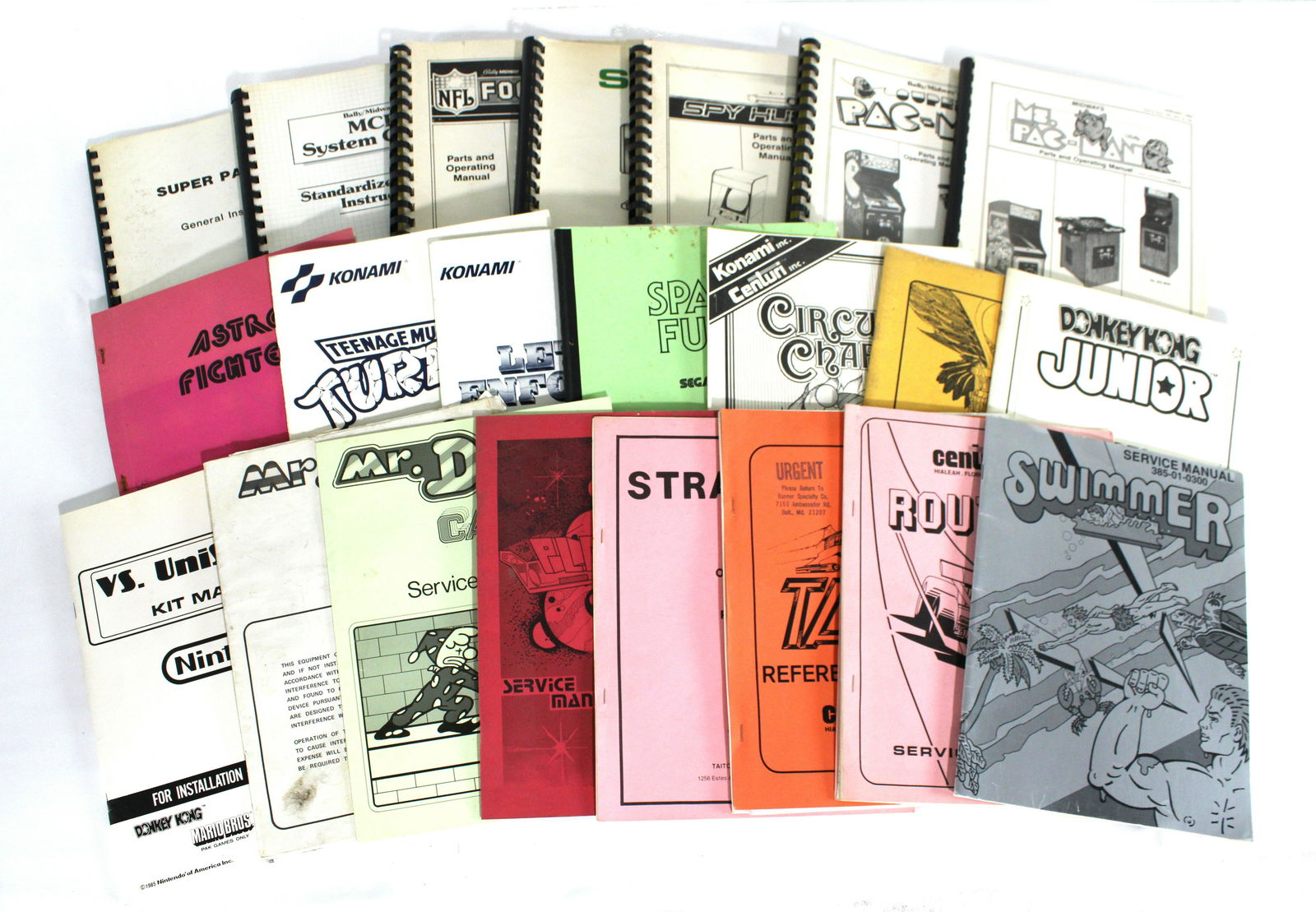 Arcade Game Manuals incl. Donkey Kong, Pac-Man and Mr. Do (1 of 1)