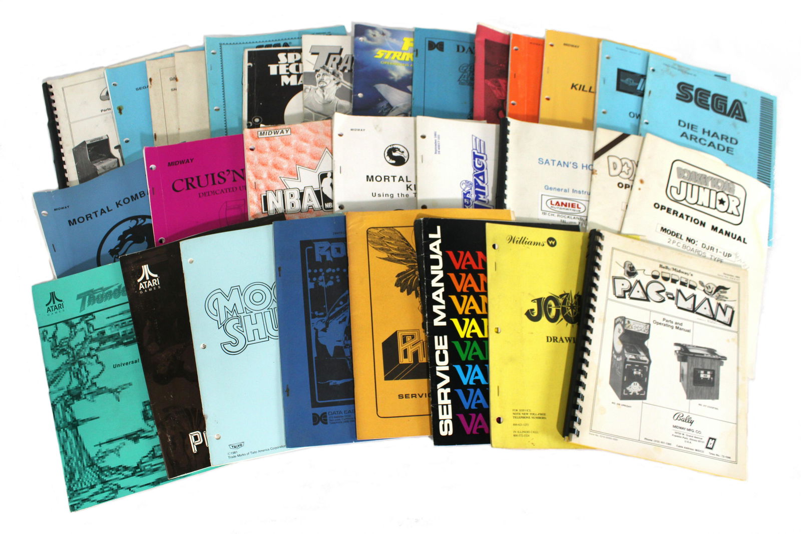 Arcade Game Manuals incl. Moon Shuttle, Mortal Kombat II and Thunder Jaws (1 of 1)