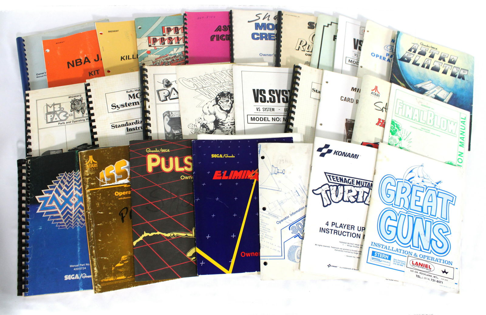 Arcade Game Manuals incl. Pulsar, Eliminator and Moon Cresta (1 of 1)