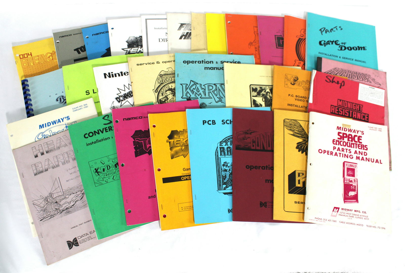 Arcade Game Manuals incl. Gate of Doom and Space Encounters (1 of 1)