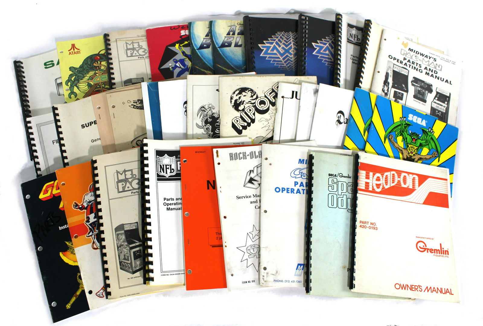 Arcade Game Manuals incl. Warp Warp and Galaxian (1 of 1)