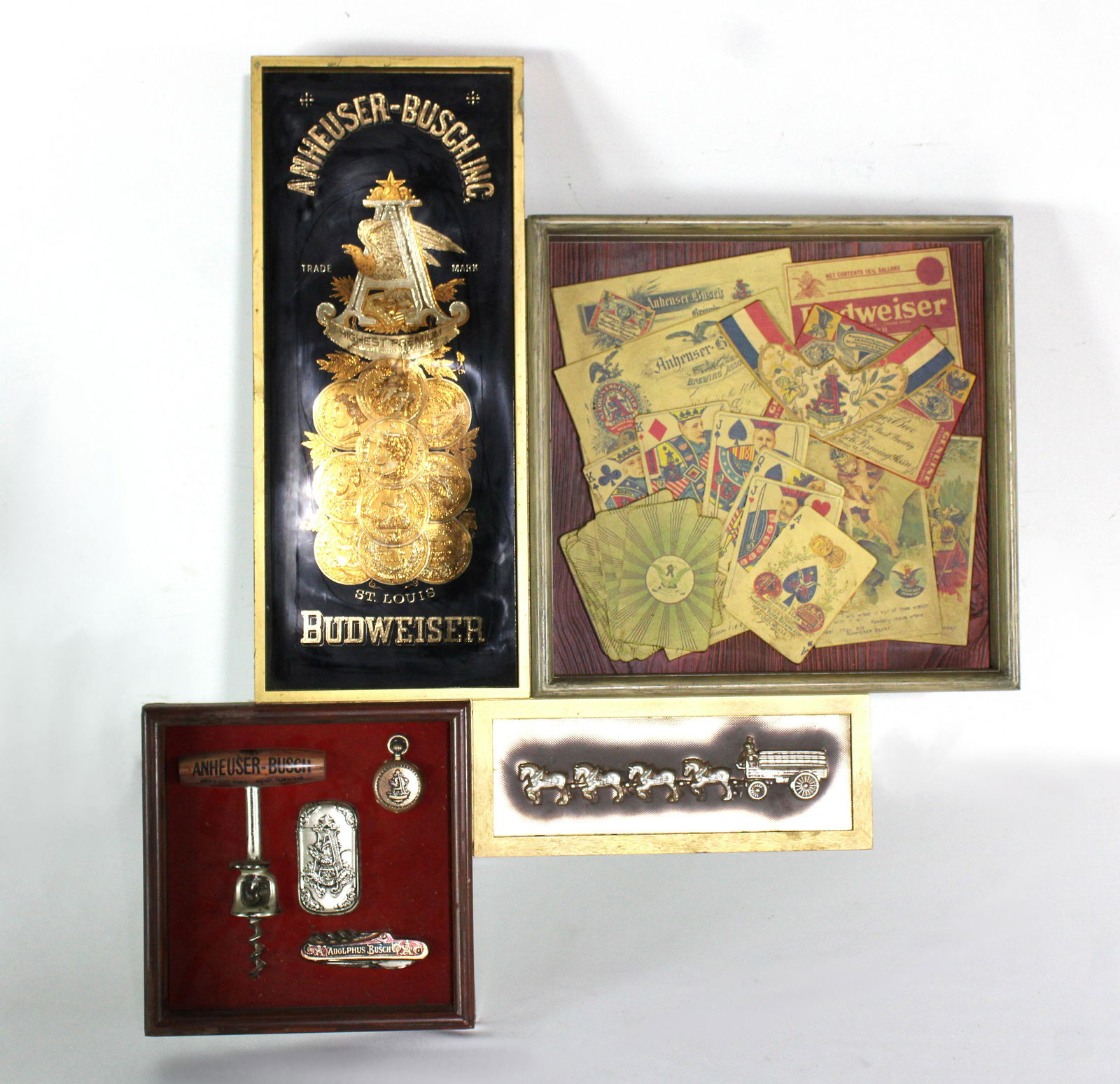 Budweiser Shadowbox Style Beer Advertising Sign (1 of 2)