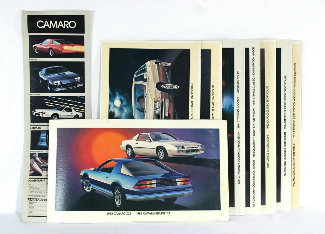 Chevrolet Dealership Displays incl. Camaro, Chevette and Caprice, 1980s (1 of 3)