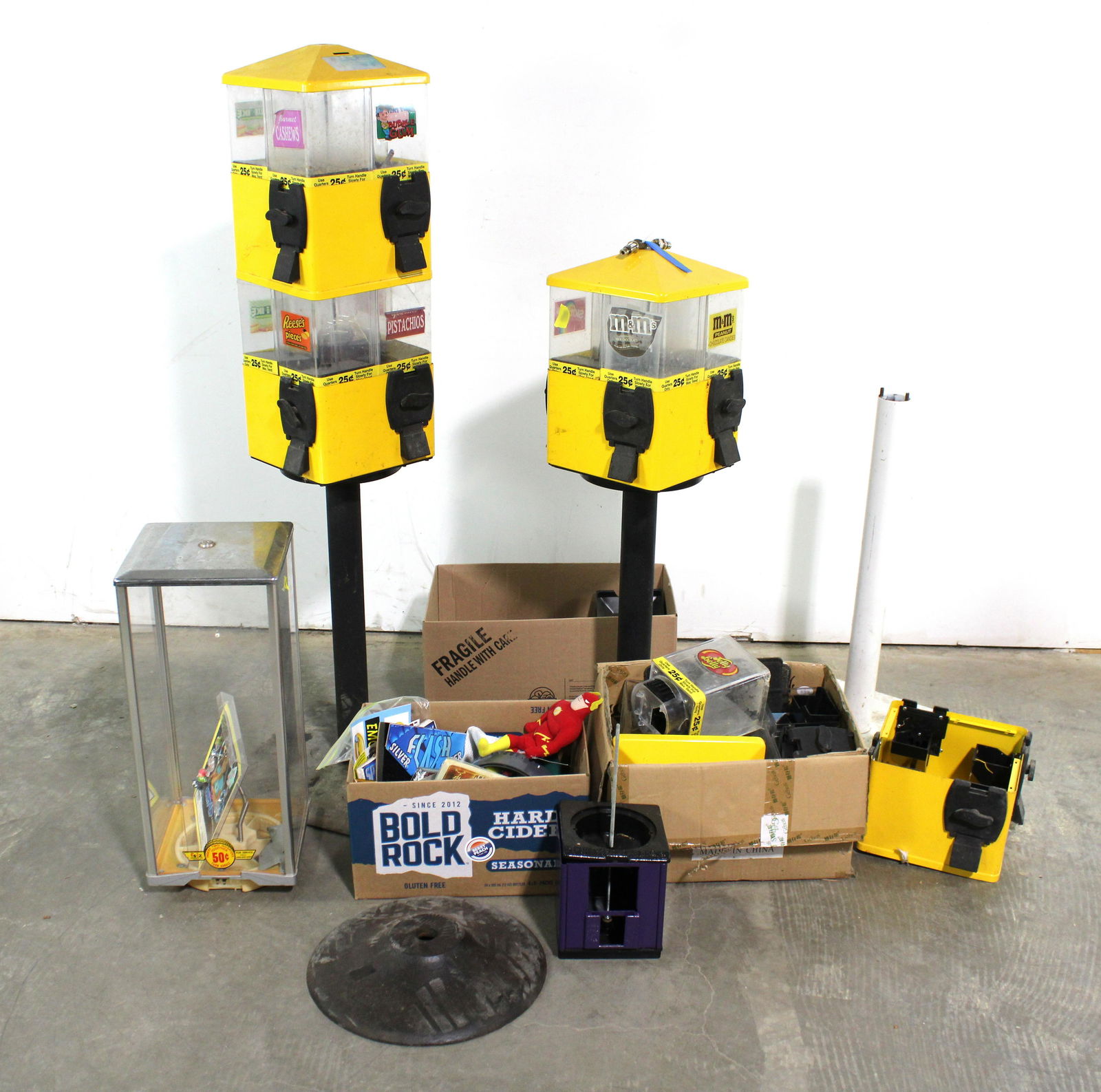 Candy Vending Machines with Additional Gumball Parts (1 of 3)