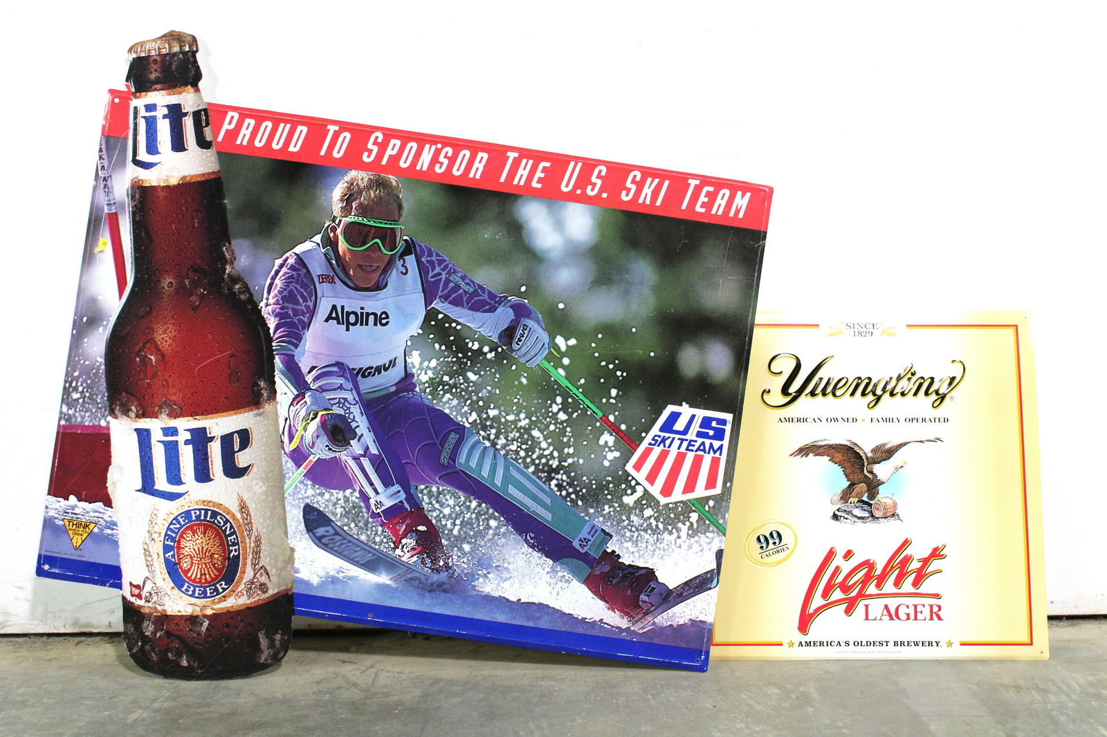 Tin Beer Signs incl. Miller Light and Yuengling (1 of 1)