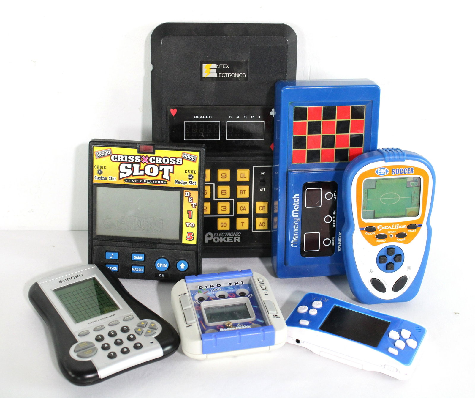 Handheld Games incl. Poker, Soccer and Sodoku: Handheld Games incl. Poker, Soccer and Sodoku. Untested. In-house shipping available.
