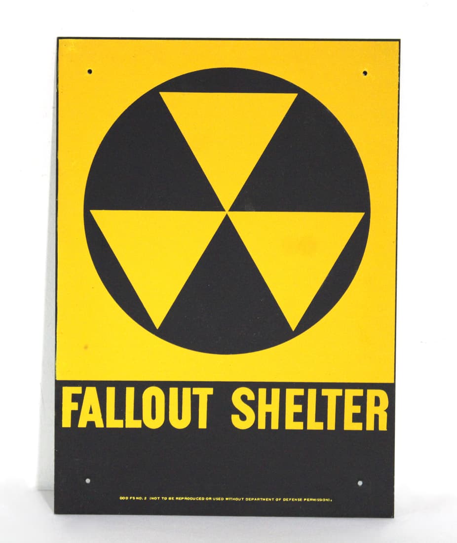 NOS Fallout Shelter Department of Defense Sign (1 of 1)