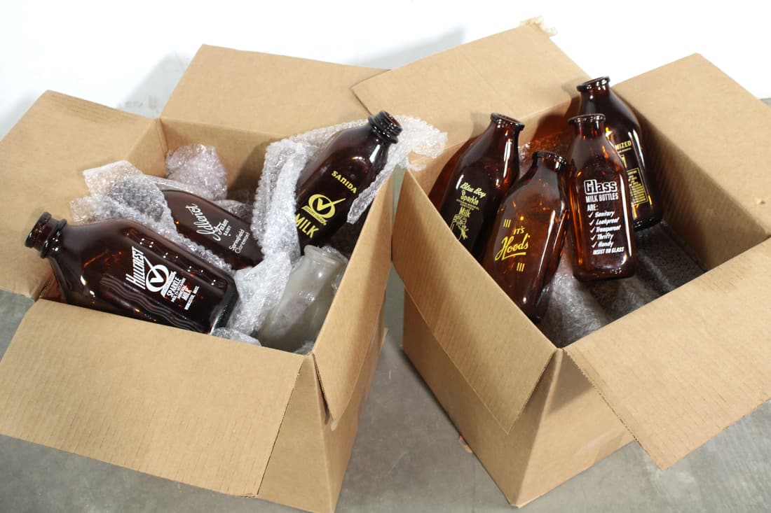 Large Lot of Dairy Bottles, Total of 36 (1 of 2)