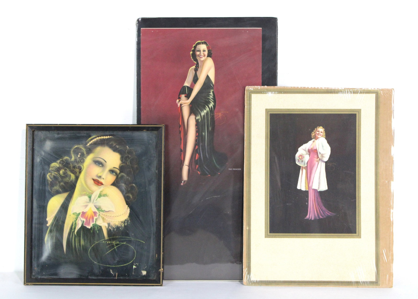 Billy Devorss Pin-Ups incl. Calendar Prints, Circa 1940s: Billy Devorss Pin-Ups incl. Calendar Prints, Circa 1940s. In-house shipping available. Dimensions of largest: 23 x 11