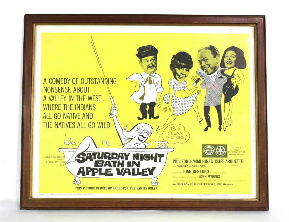 "Saturday Night Bath in Apple Valley" Film Poster, Chicago Film Festival 1965 (1 of 3)