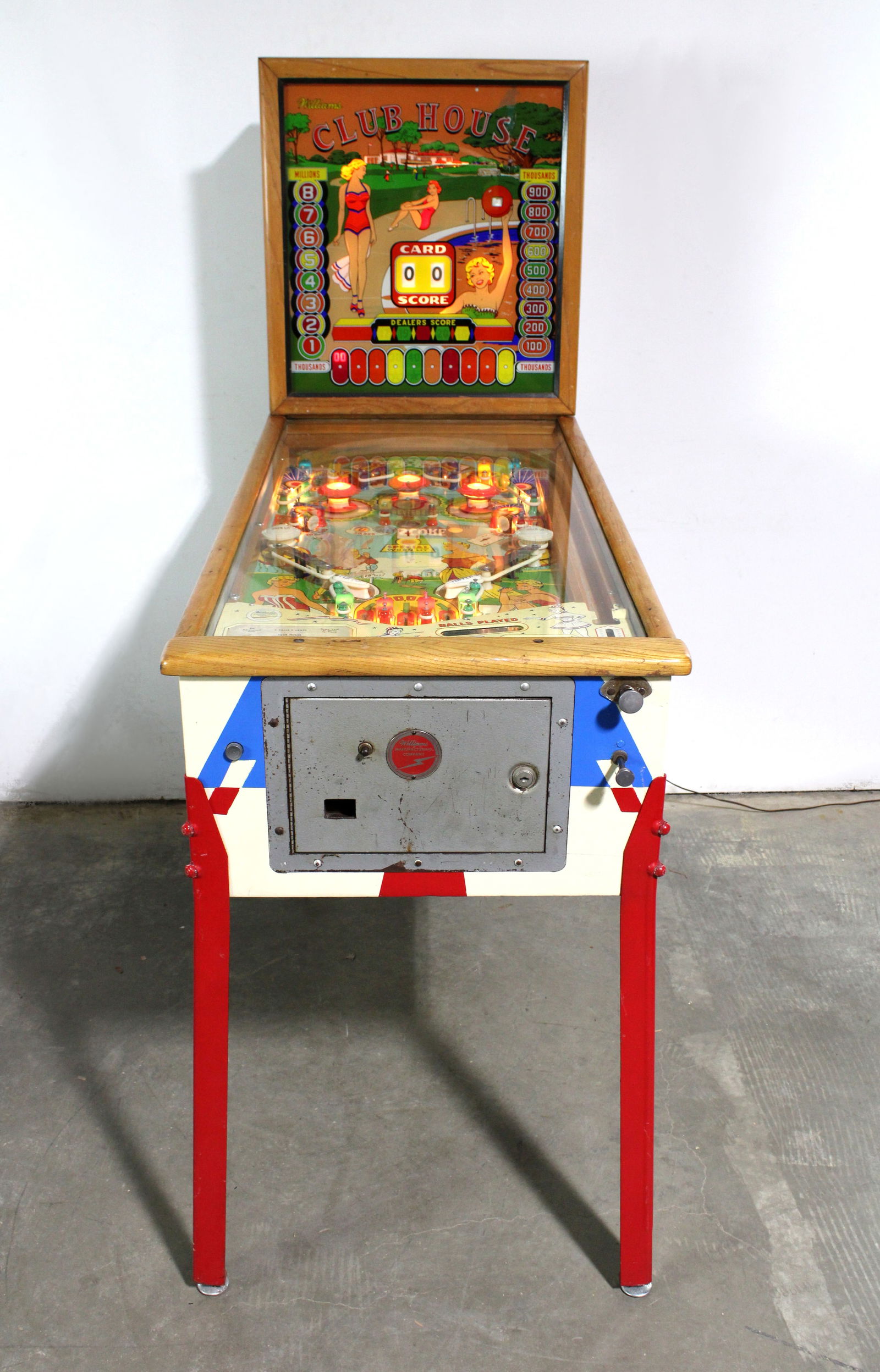 Williams Club House Woodrail Pinball Machine (1 of 7)