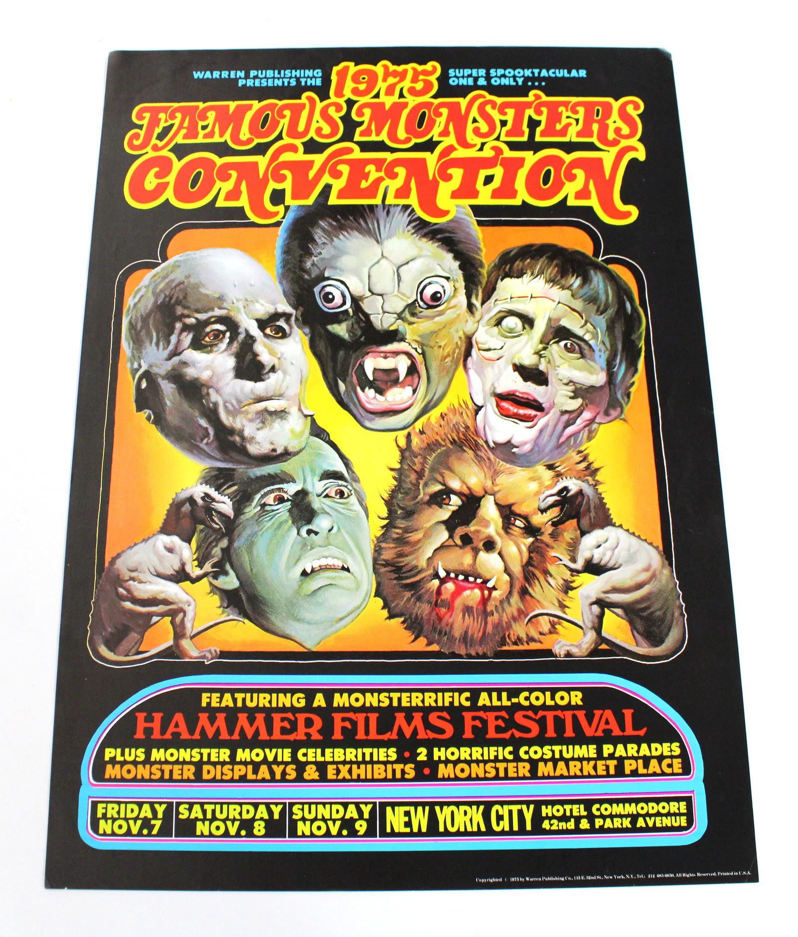 Famous Monsters Convention Poster,  1975 (1 of 2)