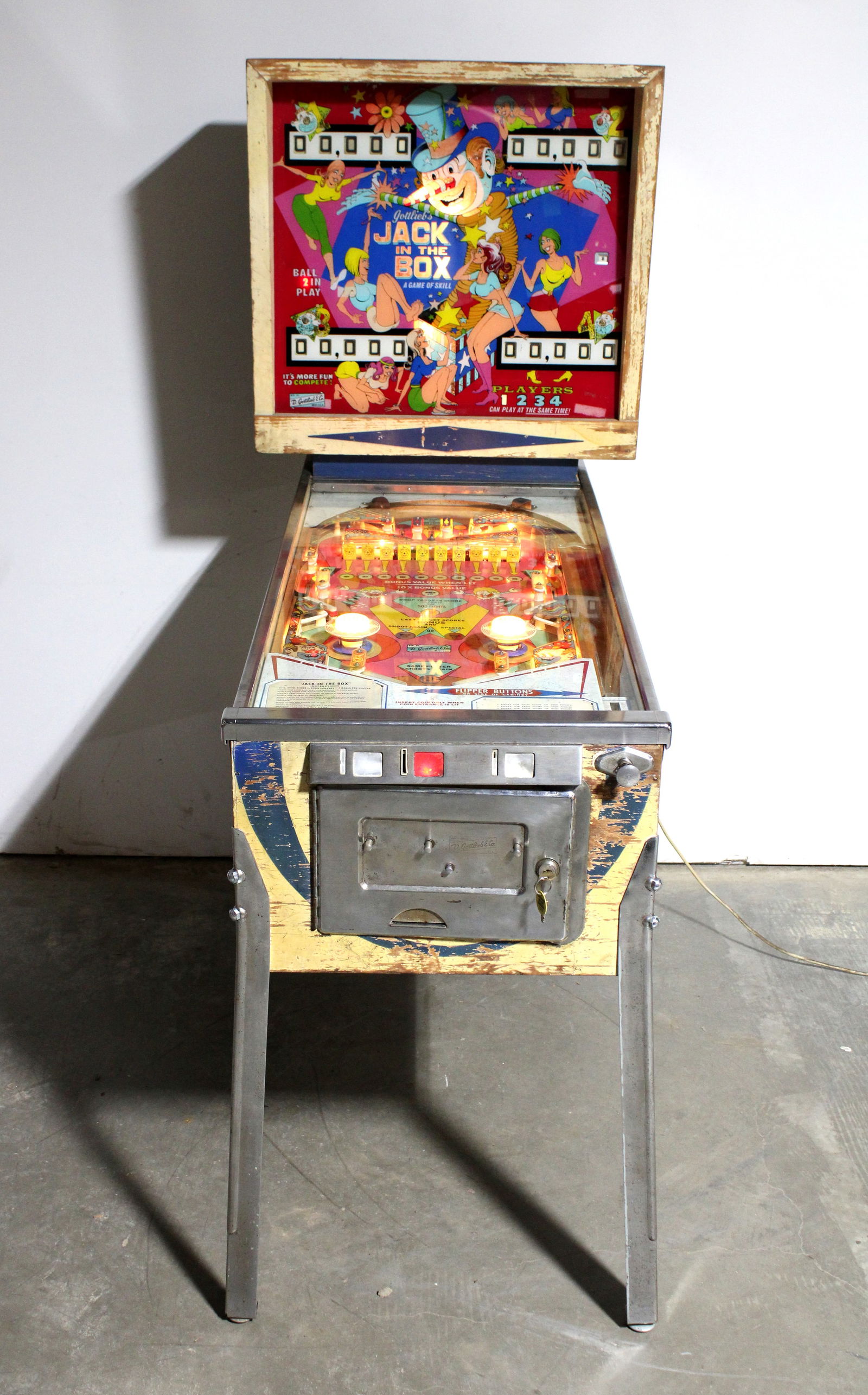 Gottlieb Jack in the Box Pinball Machine (1 of 8)
