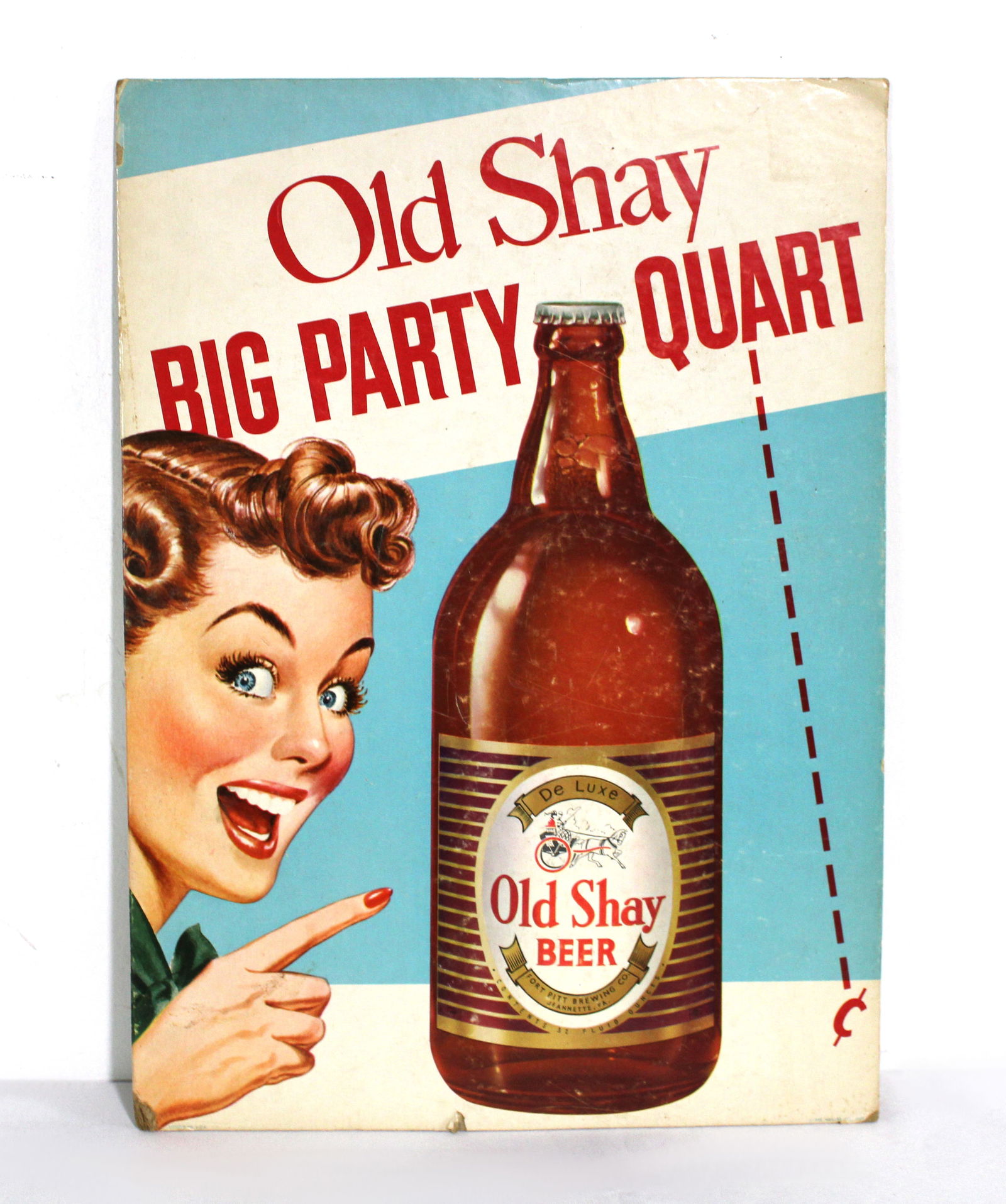 Old Shay Beer Easel Back Advertisement (1 of 2)