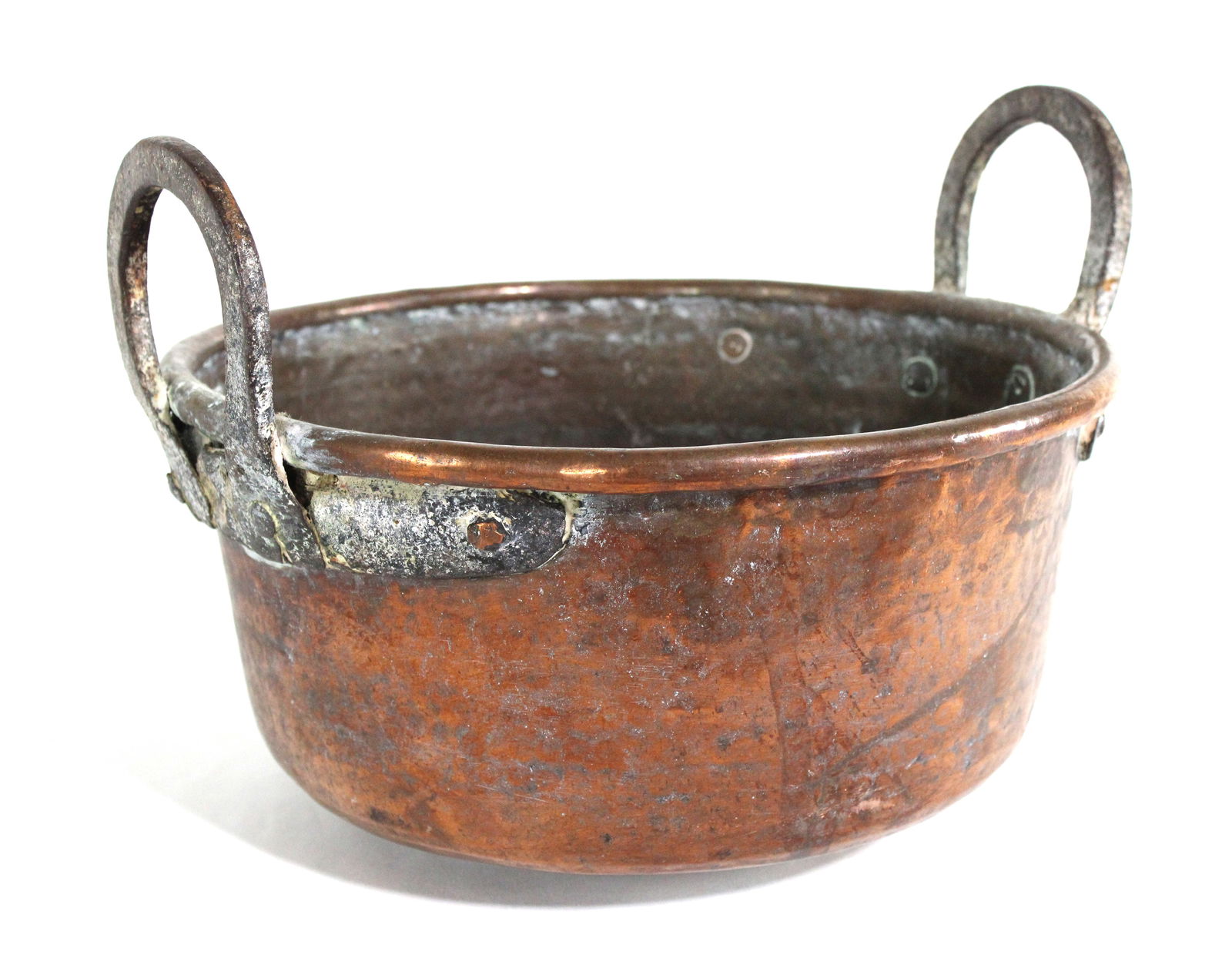 Antique Hammered Copper Basin (1 of 3)