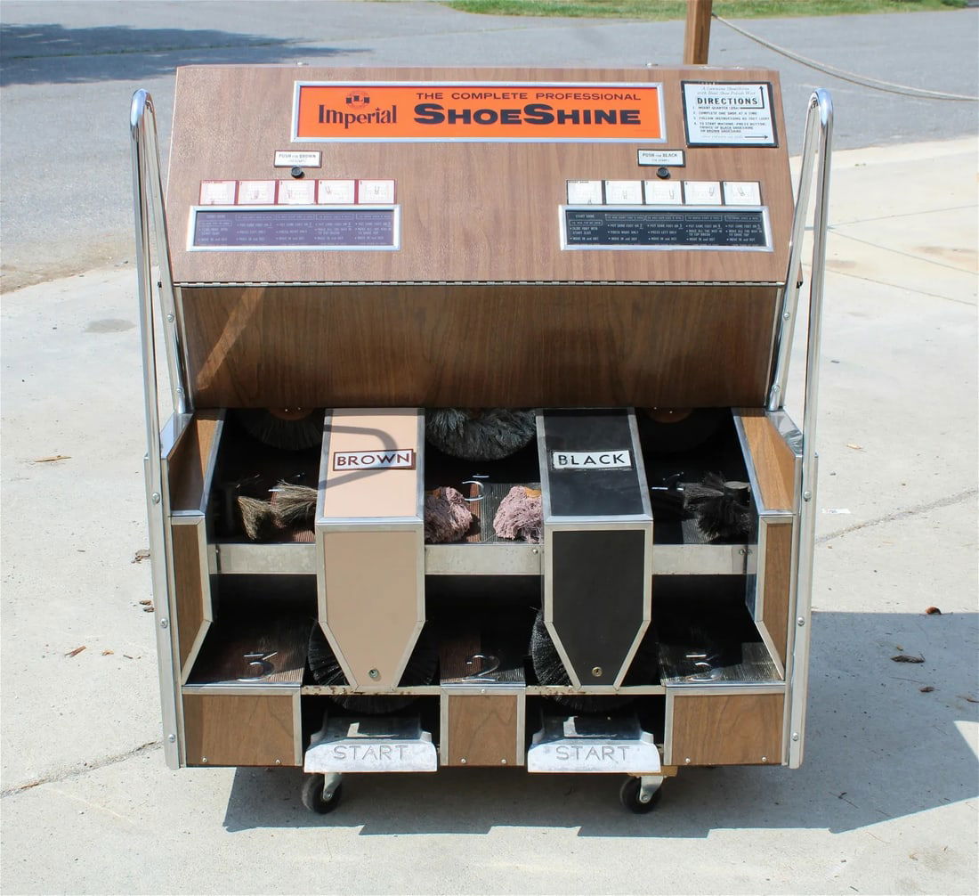 Coin Operated Electric Shoe Shine, New Old Stock (1 of 9)