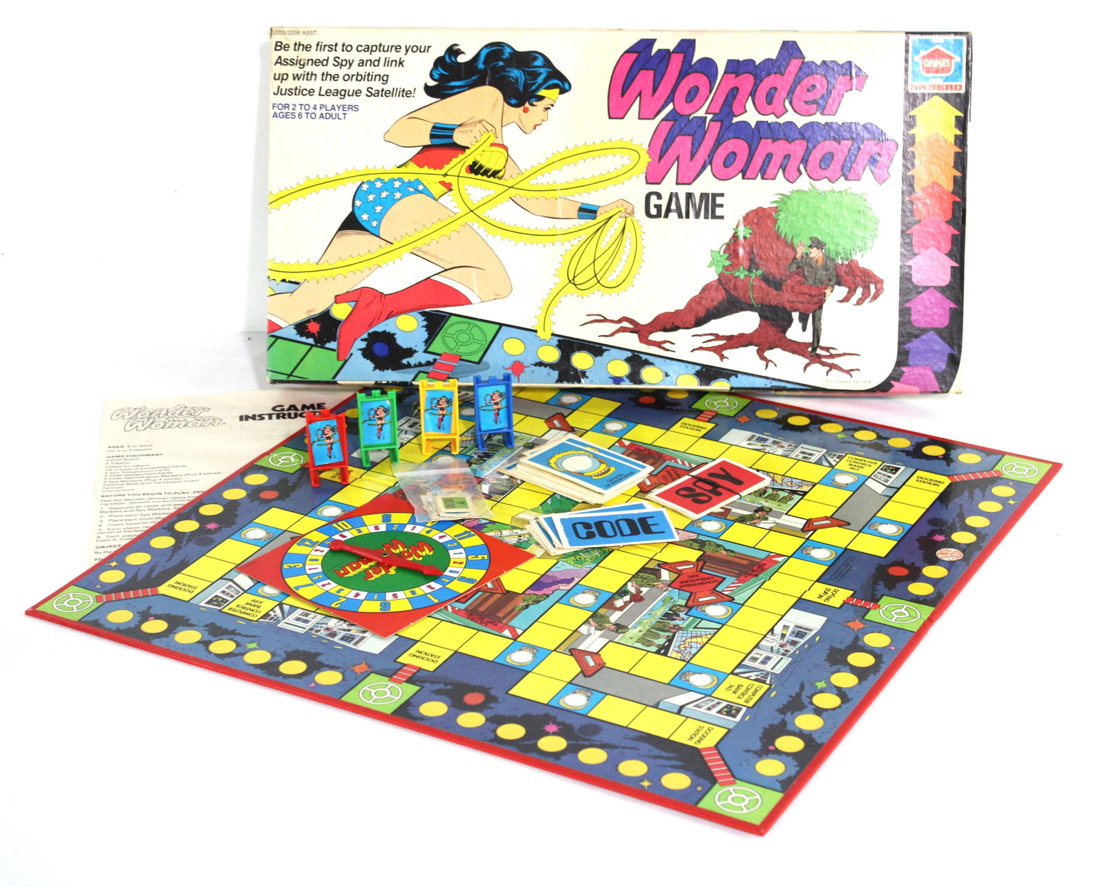 Hasbro Wonder Woman Super Hero Board Game: Hasbro Wonder Woman Super Hero Board Game. Not checked for completeness. In-house shipping available.
