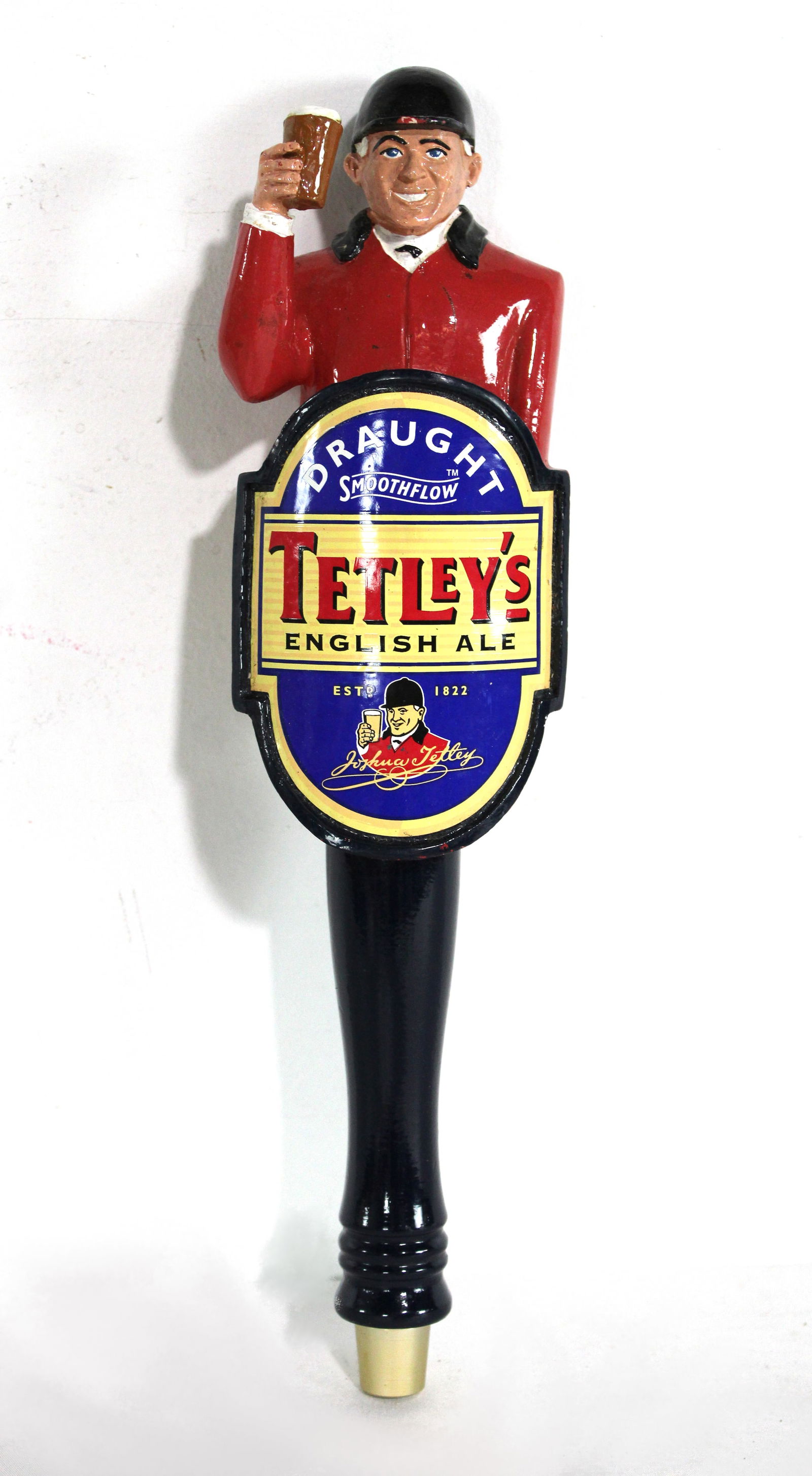 Tetley's Engish Ale Beer Tap: Tetley's Engish Ale Beer Tap. In-house shipping available. Dimensions: 12 x 4 x 3