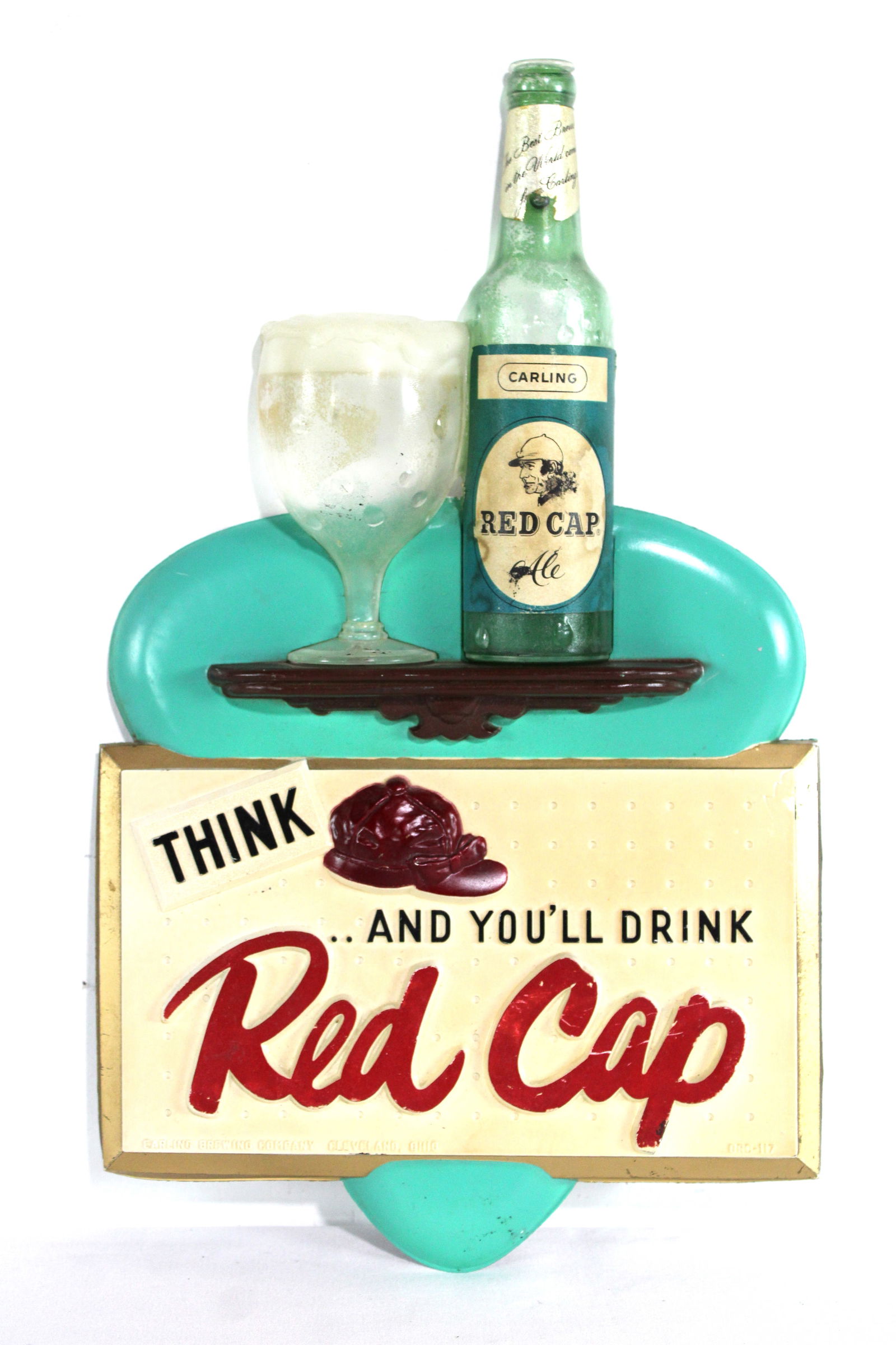 Red Cap Beer Vaccuform Sign (1 of 2)