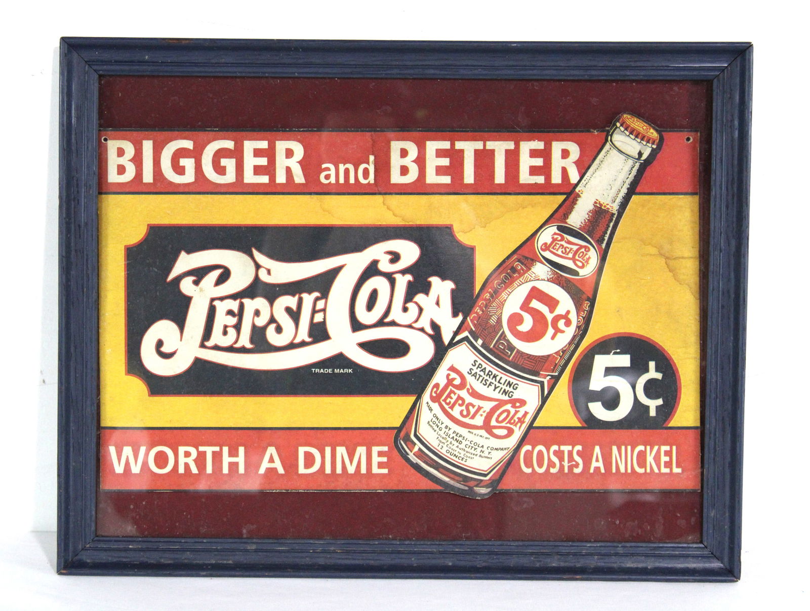 Pepsi Cardboard Advertisement, Framed (1 of 2)