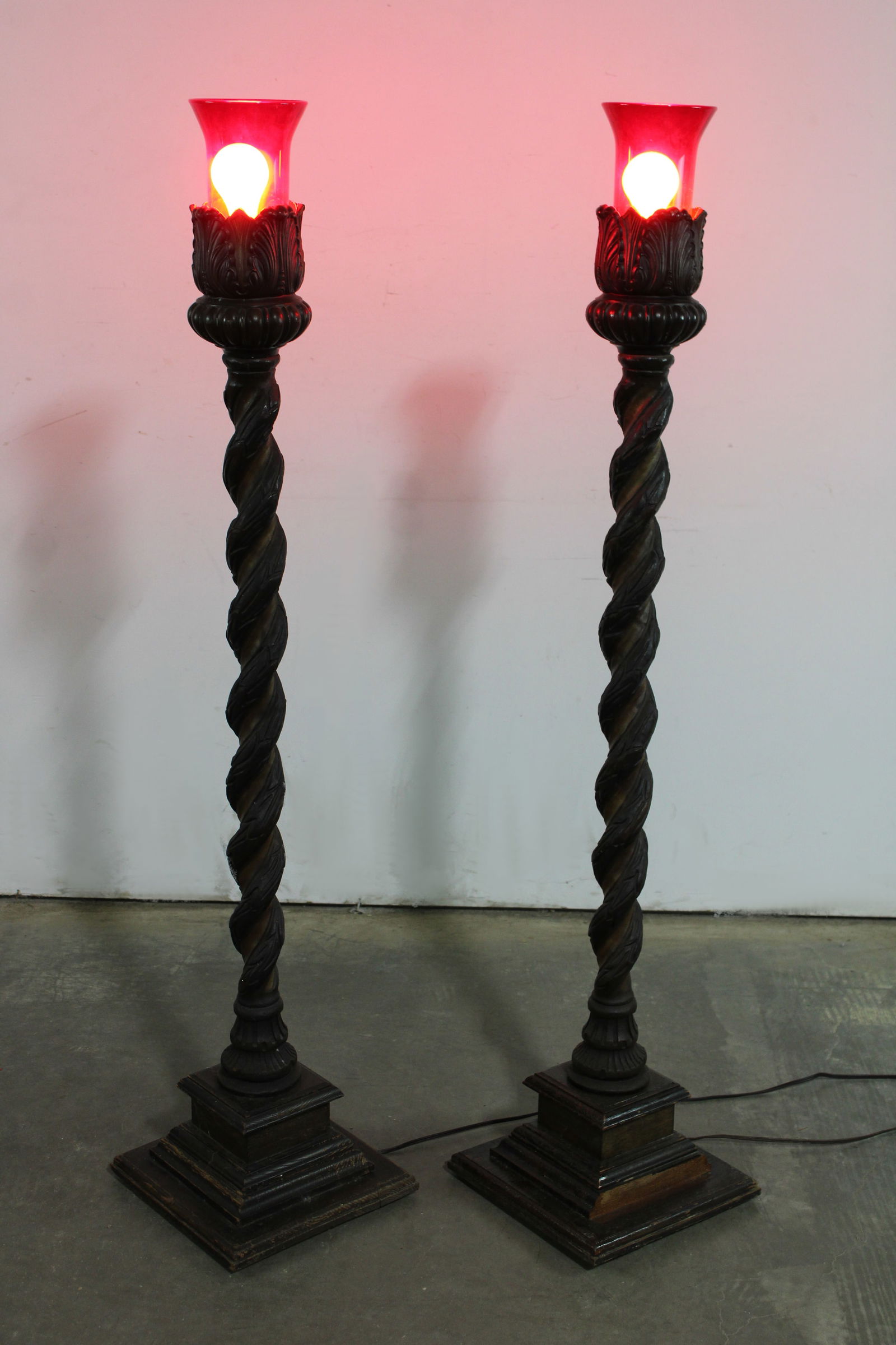 Pair of Vintage Torch Lamps (1 of 2)