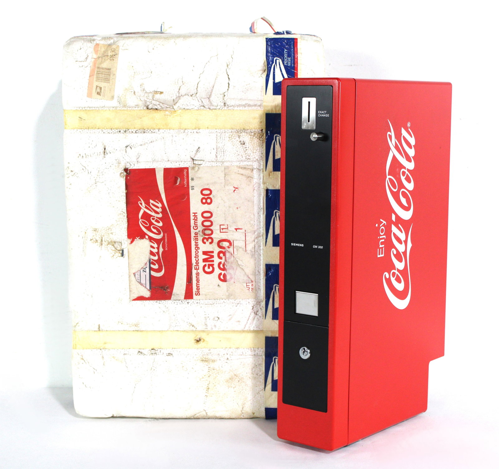 NOS Coca Cola Breakmate Coin Unit, Siemens GM300: NOS Coca Cola Breakmate Coin Unit, Siemens GM300. In-house shipping available. Dimensions: 18 x 4 x 12