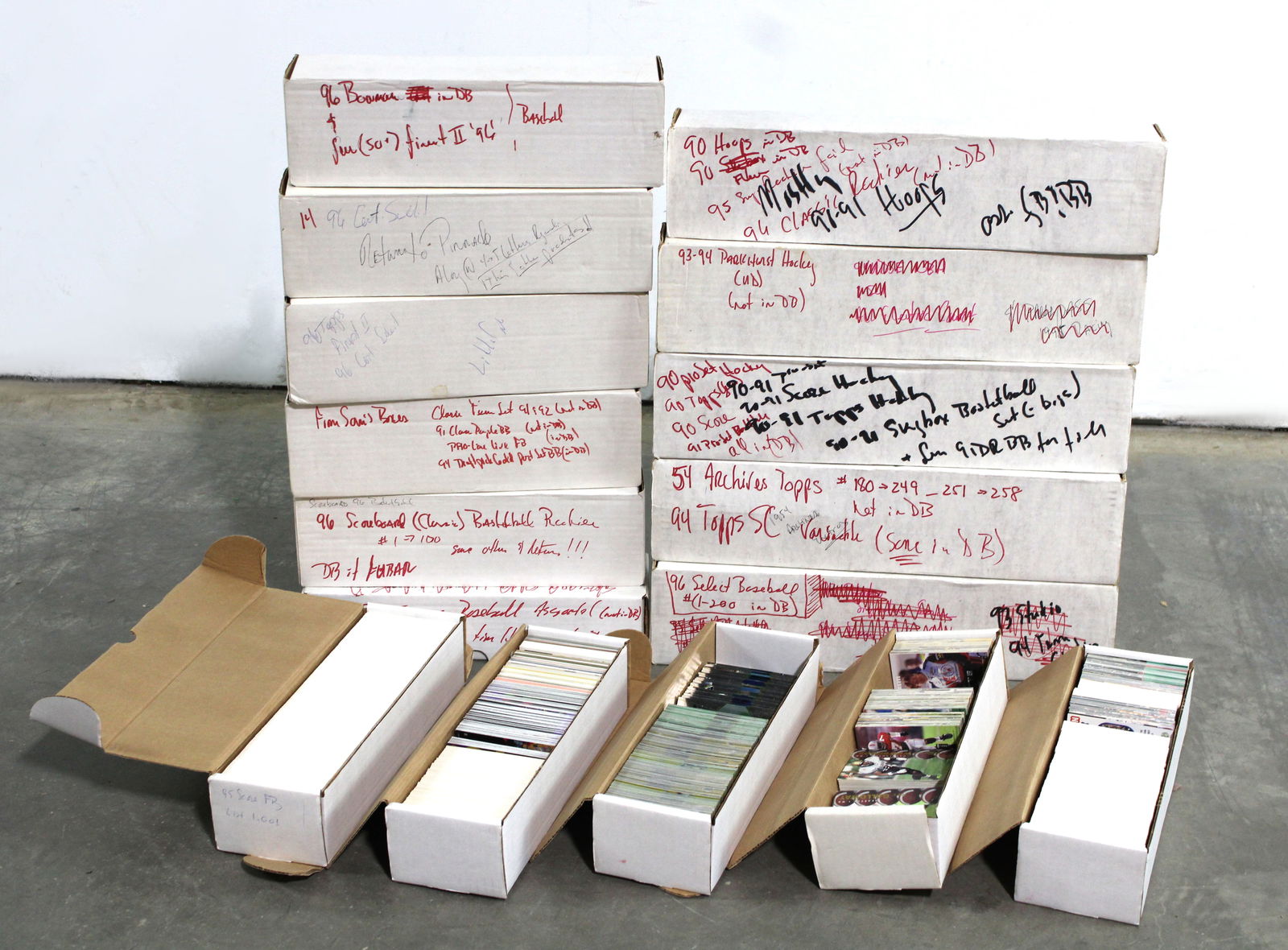 Baseball, Football and Basketball Assorted Trading Cards, Lot 2 (1 of 2)