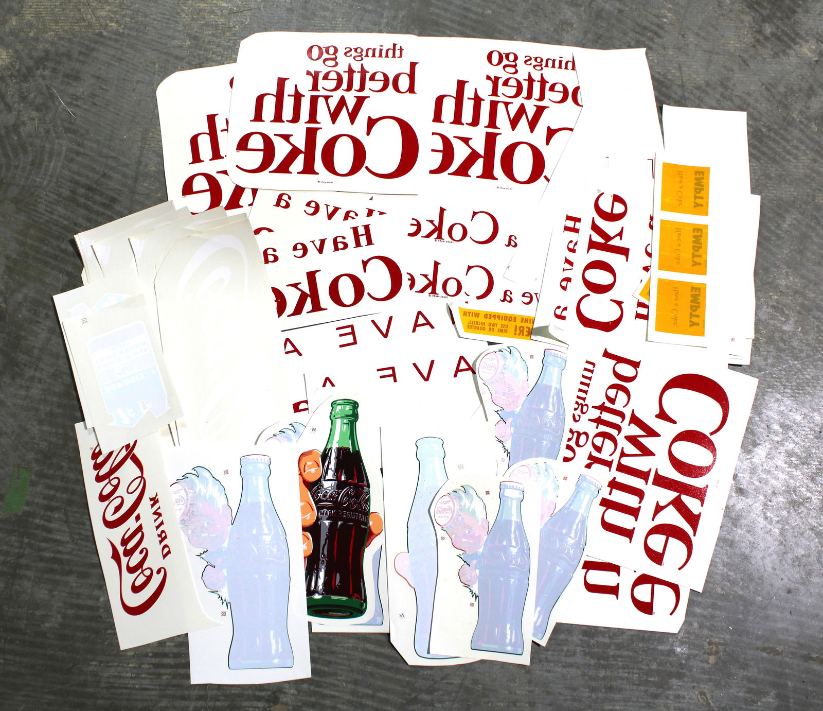 Coca Cola Decals, Reproduction (1 of 1)