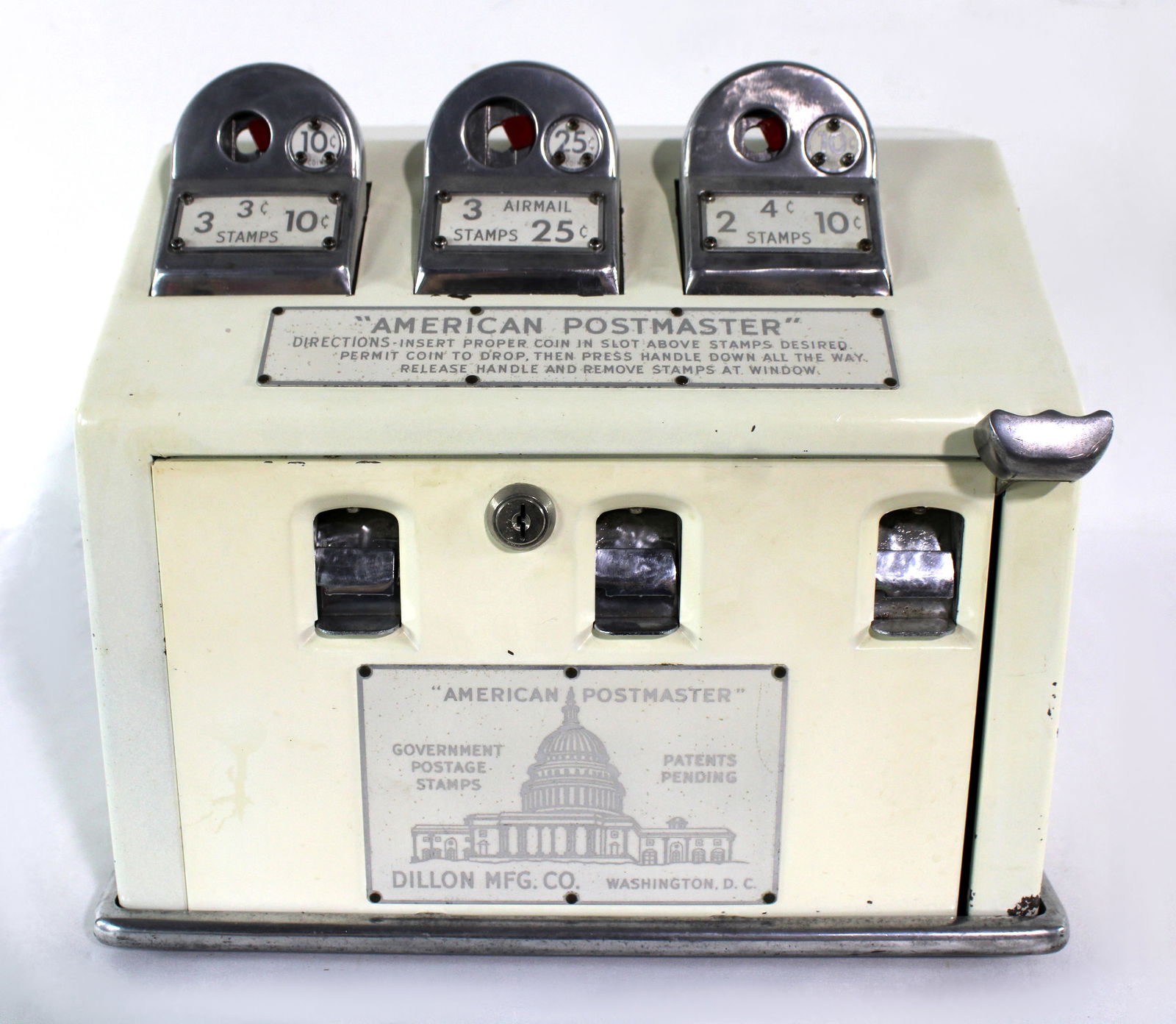 Dillon MFG. "American Postmaster" Coin Op Stamp Vendor (1 of 3)